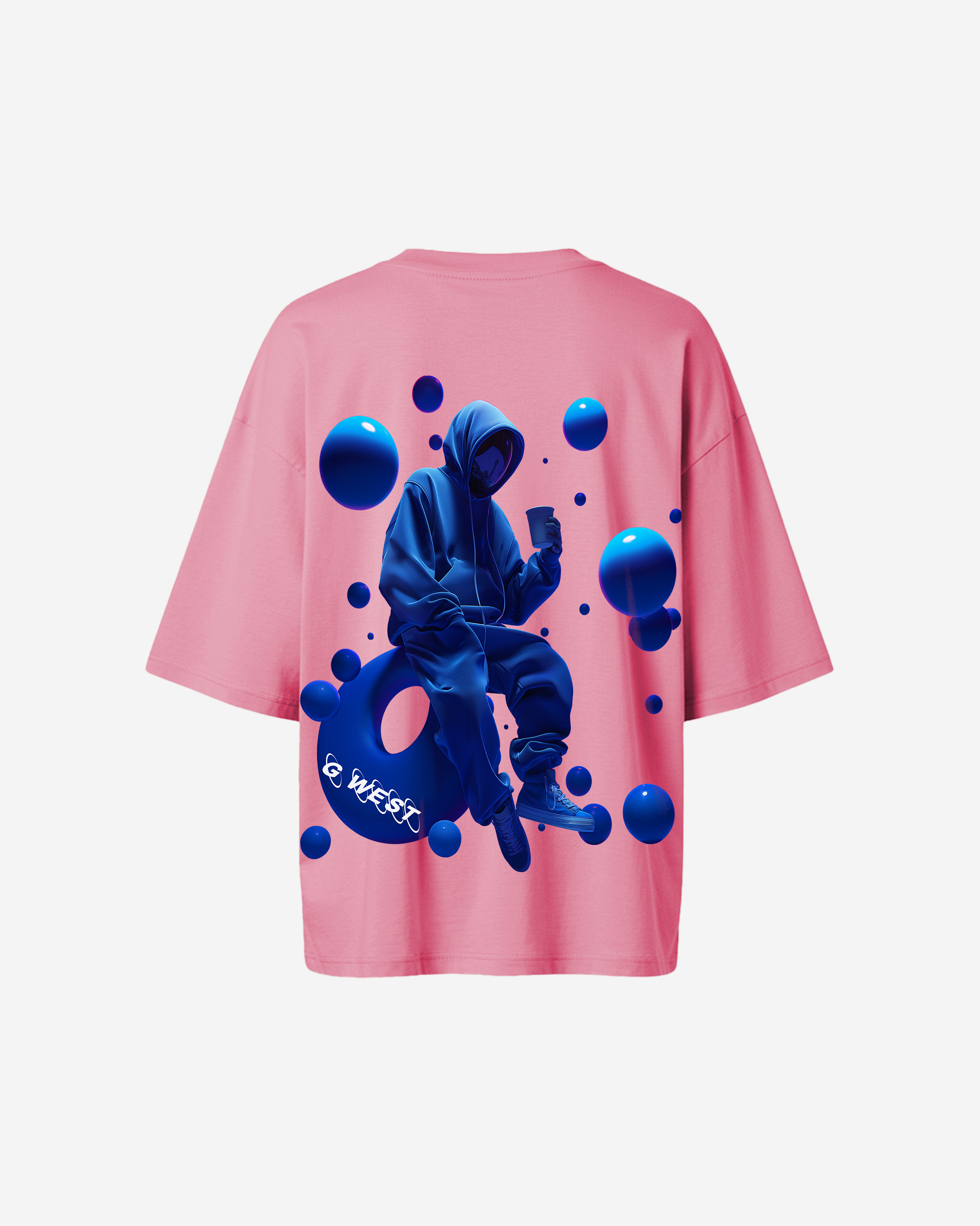 G West Oversized Blue Man Tee - WOMEN - G West