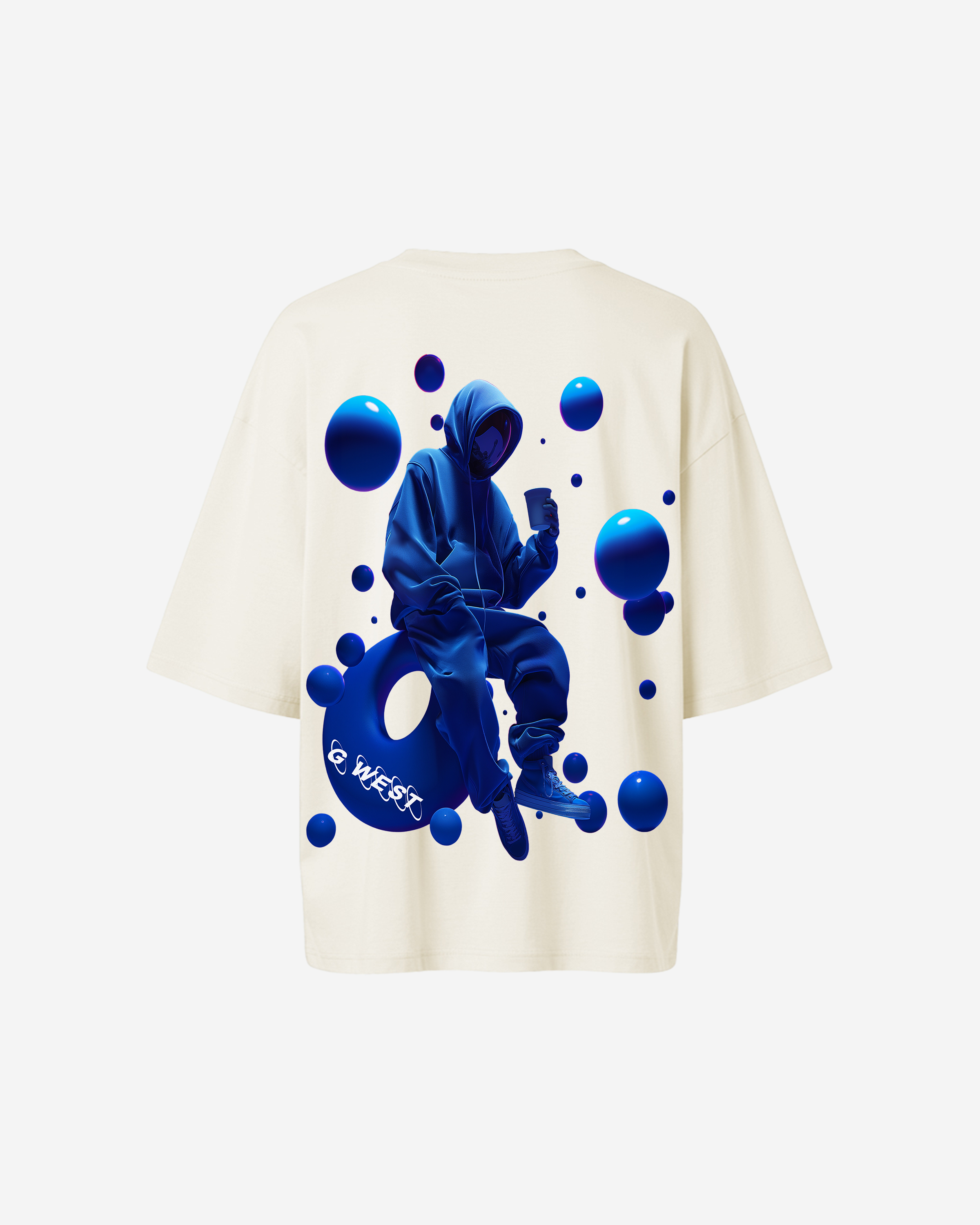 G West Oversized Blue Man Tee - WOMEN - G West