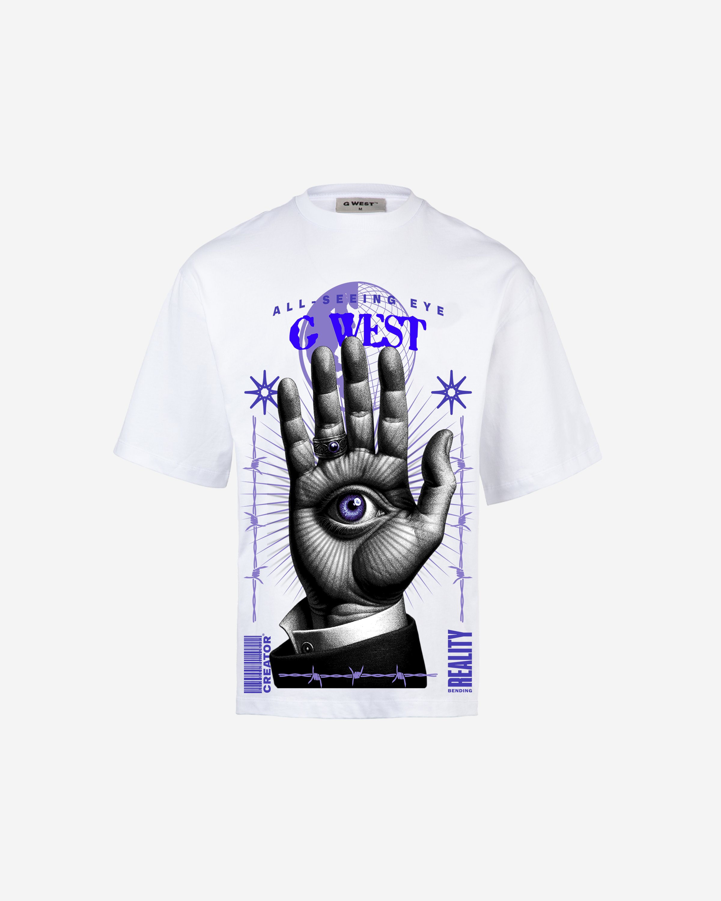 G-WEST ALL SEEING EYE OVERSIZED TEE GWROJMT91 - G West