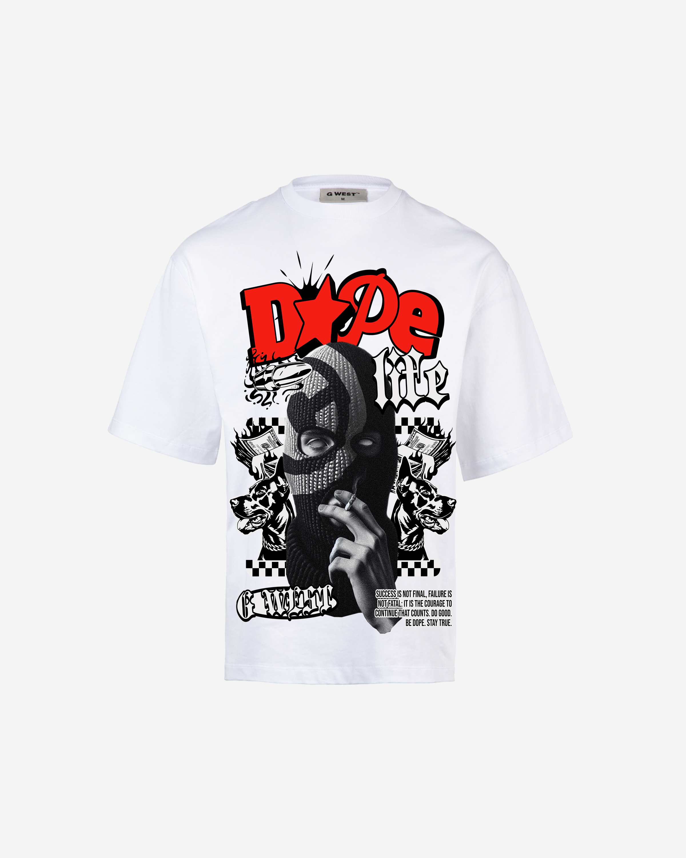 G-WEST DOPE LIFE OVERSIZED TEE GWROJMT92 - G West