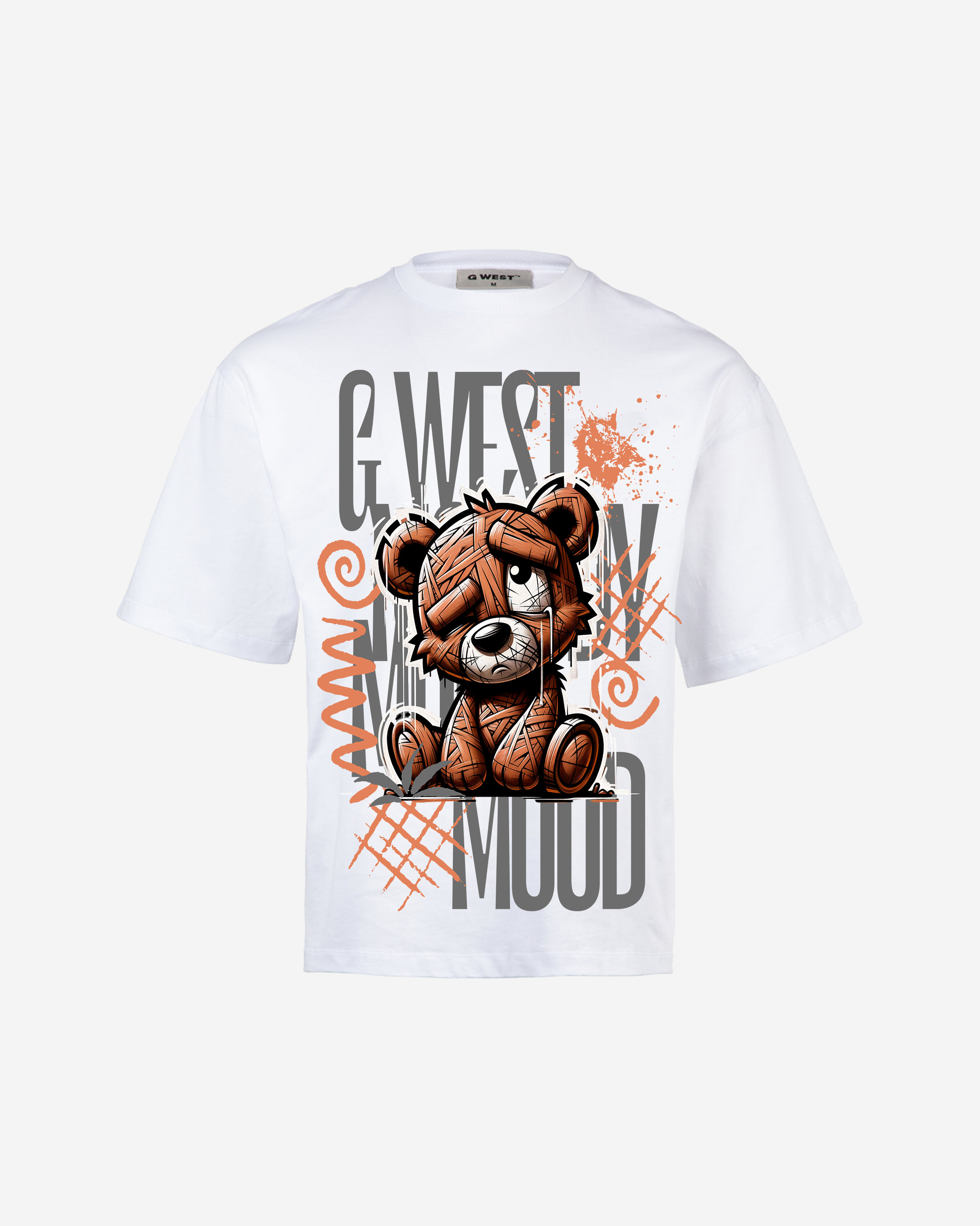 G-WEST MOOODY MOOD OVERSIZED TEE GWROJMT147 - G West