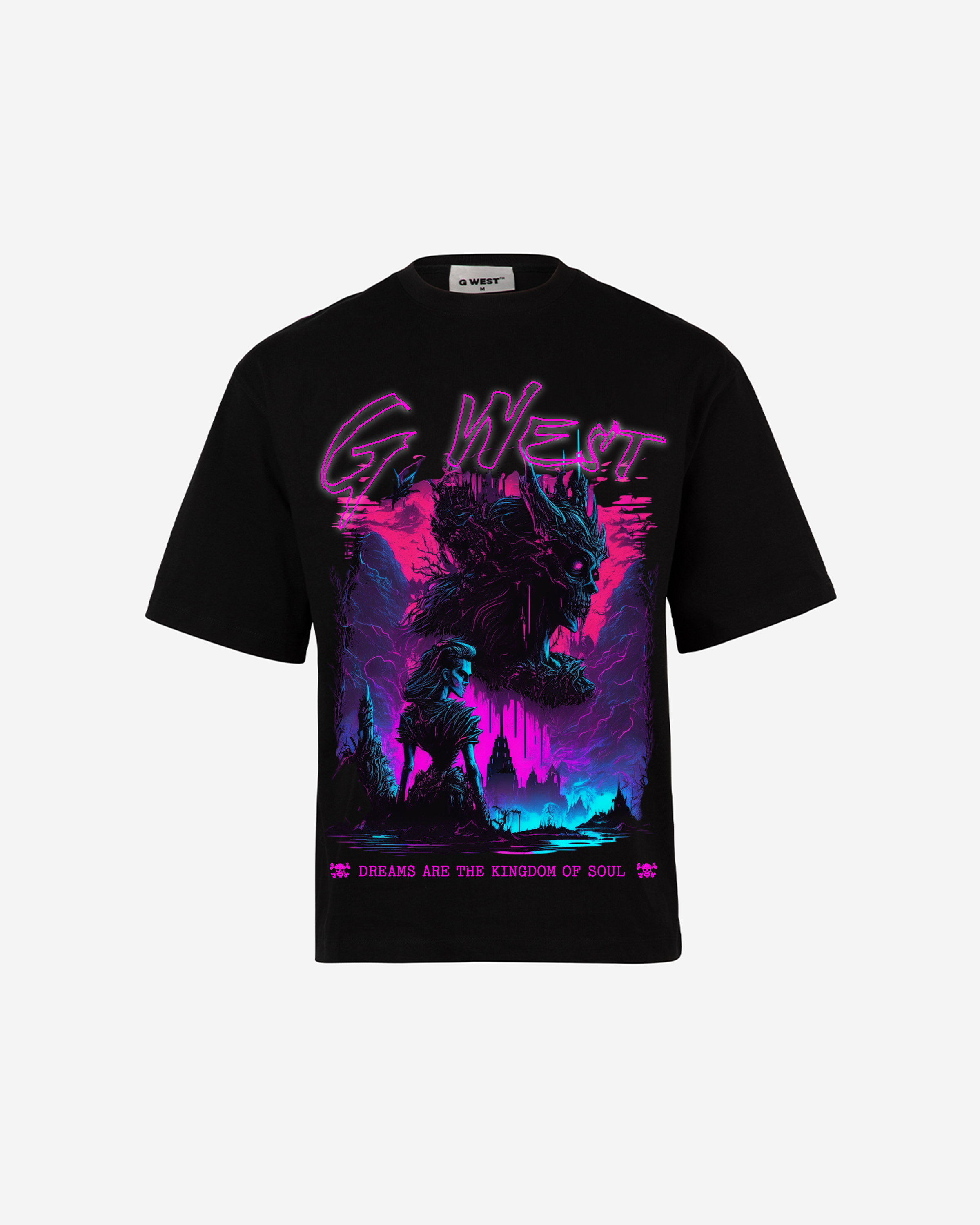 G-WEST SOUL'S KINGDOM OVERSIZED TEE GWROJMT185 - G West