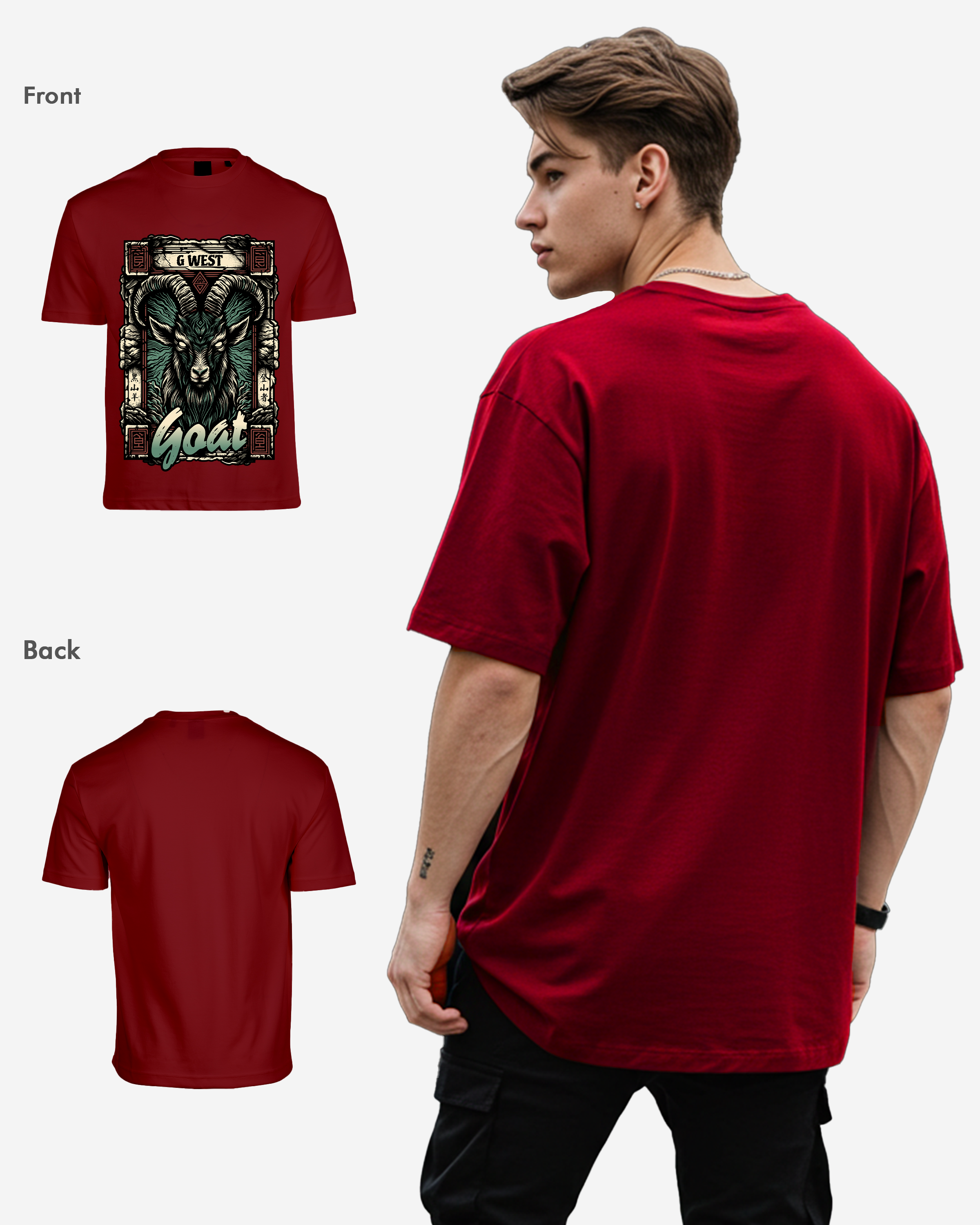 G West Goat Oversized Tee - G West