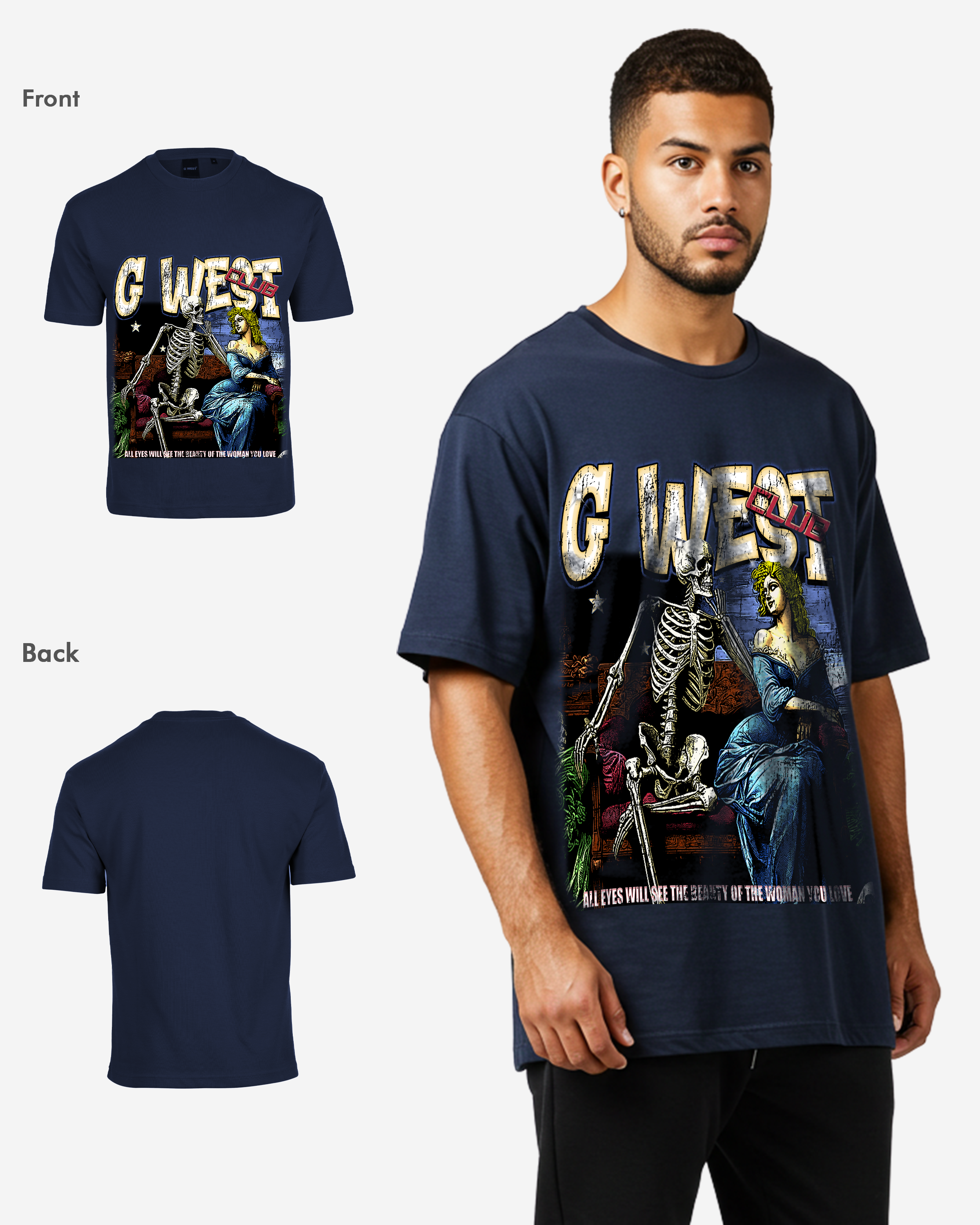 G West Love Beyond Life Oversized Tee - G West