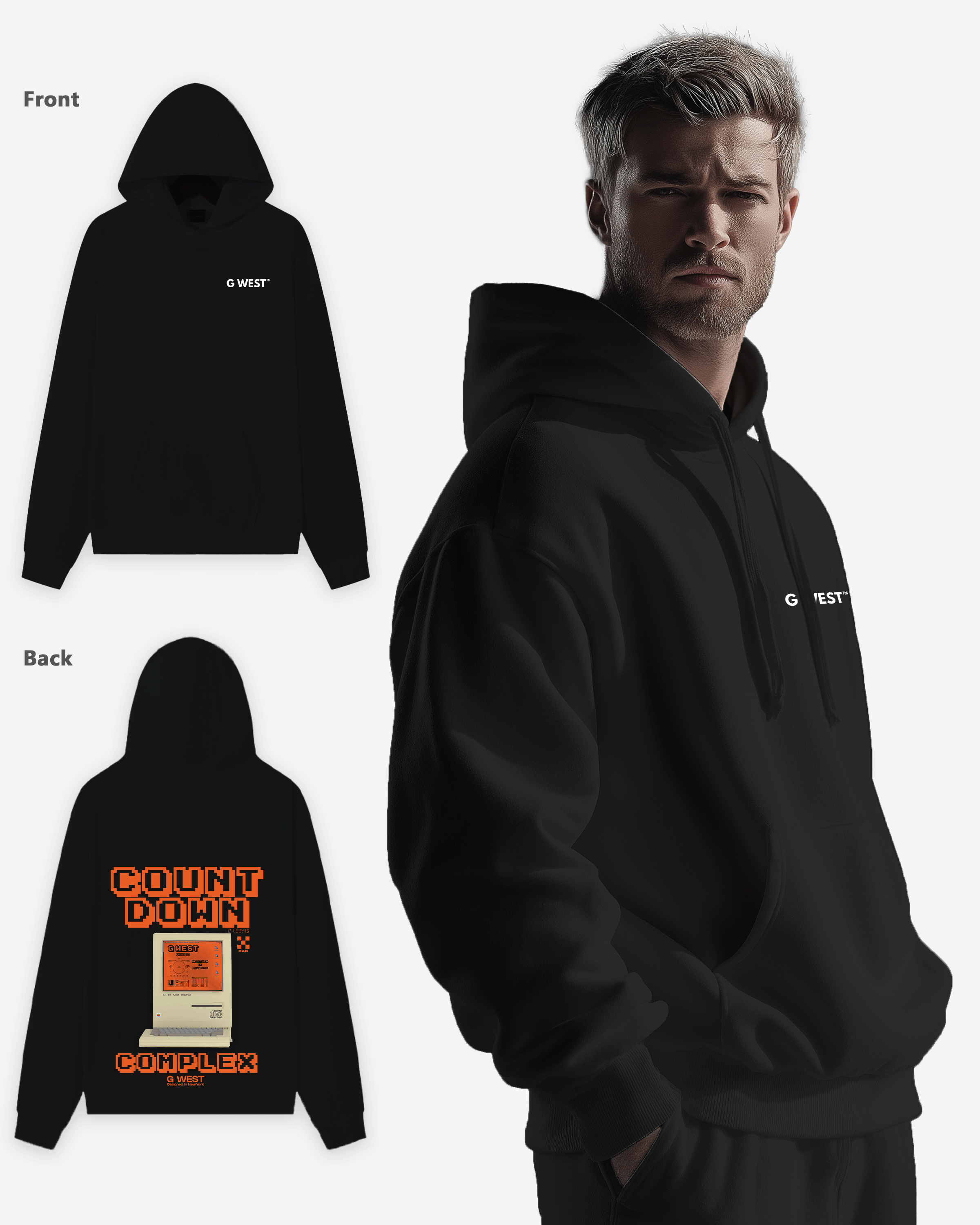 G West Retro Pc Heavy Premium Hoodie - 6 Colors - G West