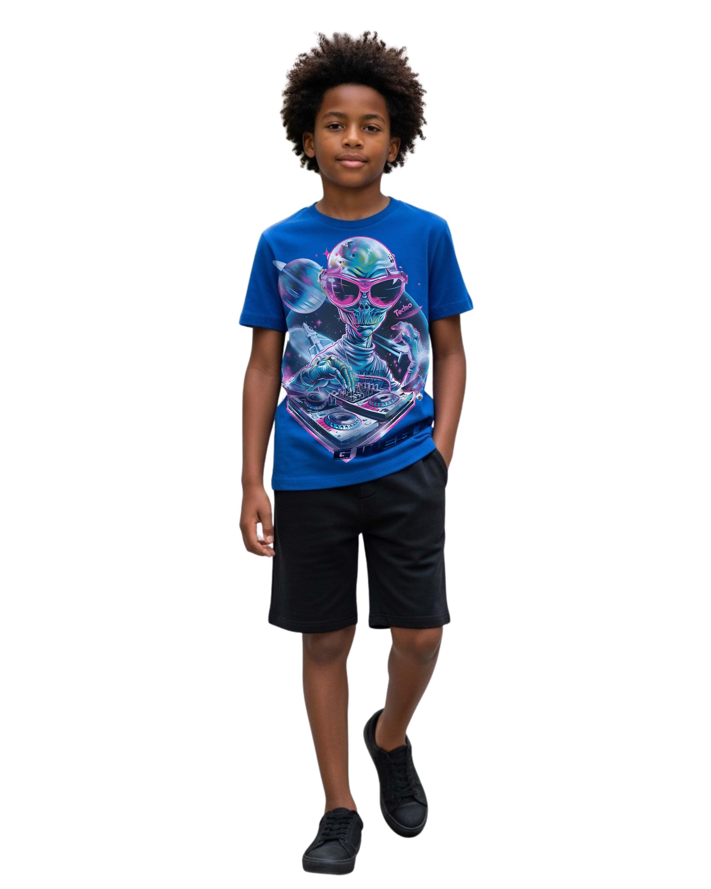 G West Kids Techno Dj Tshirt Mens - G West
