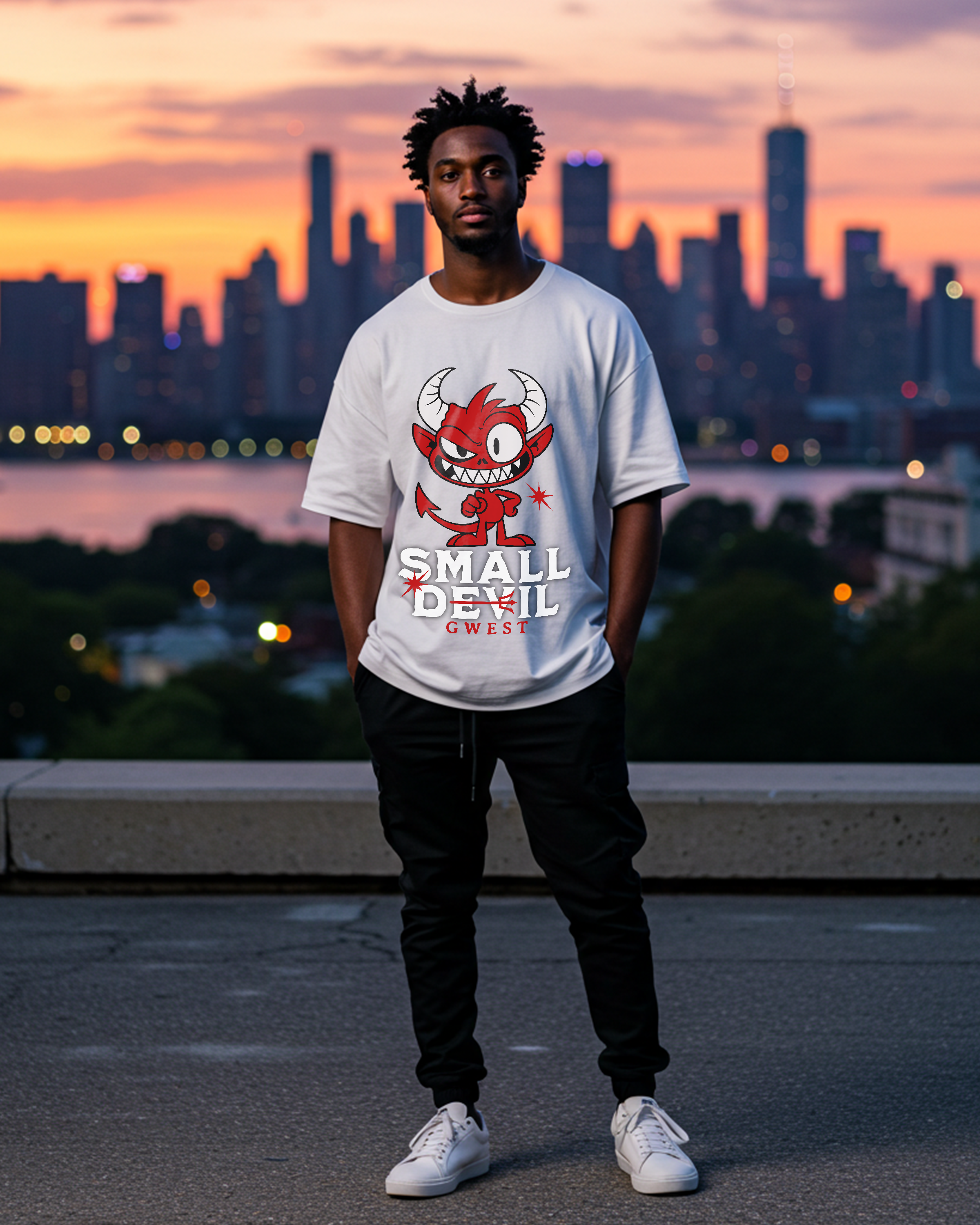 Small Devil Oversized T-Shirt