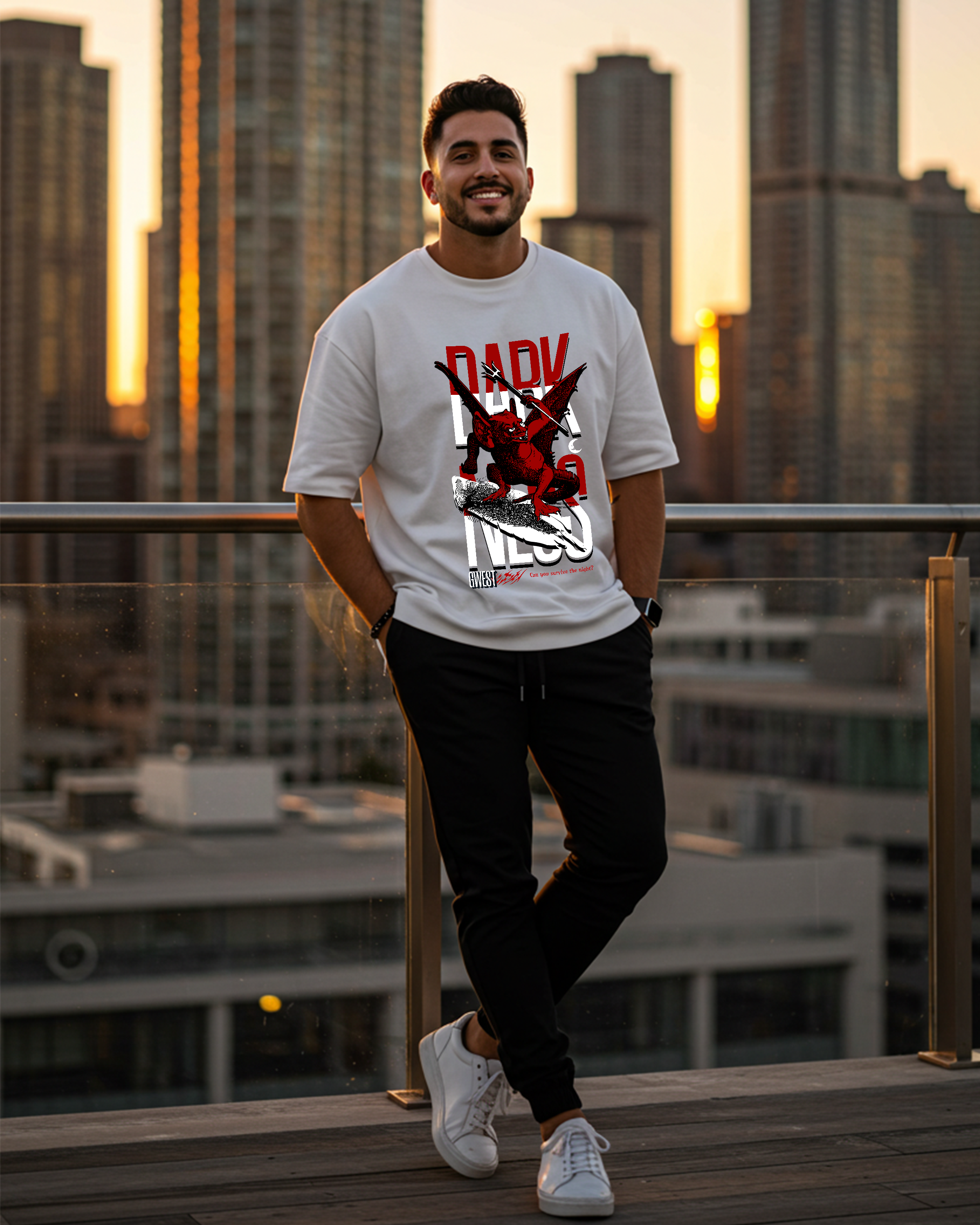 Darkness Awaits Oversized T-Shirt