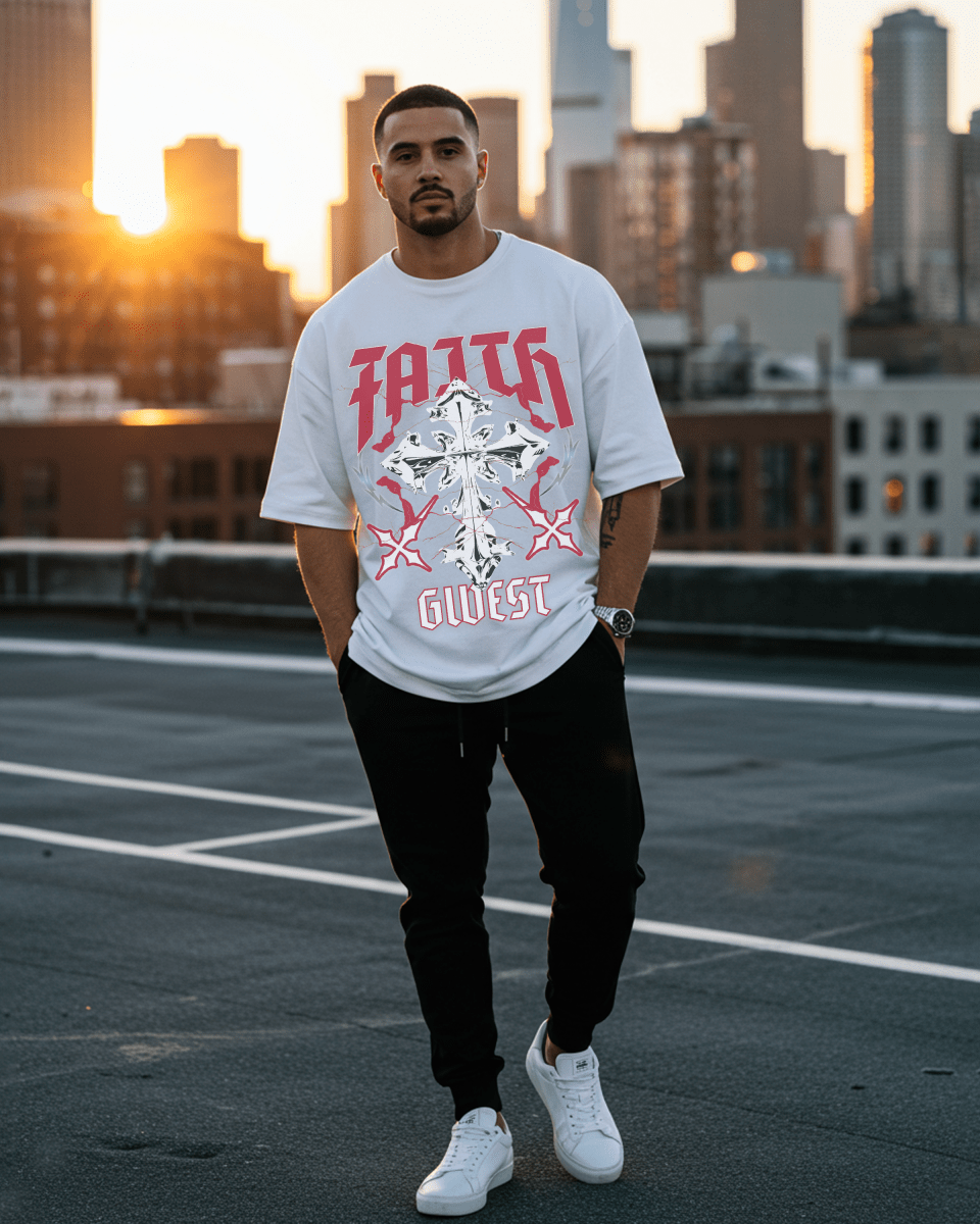 Cross Faith Oversized T-Shirt - G West