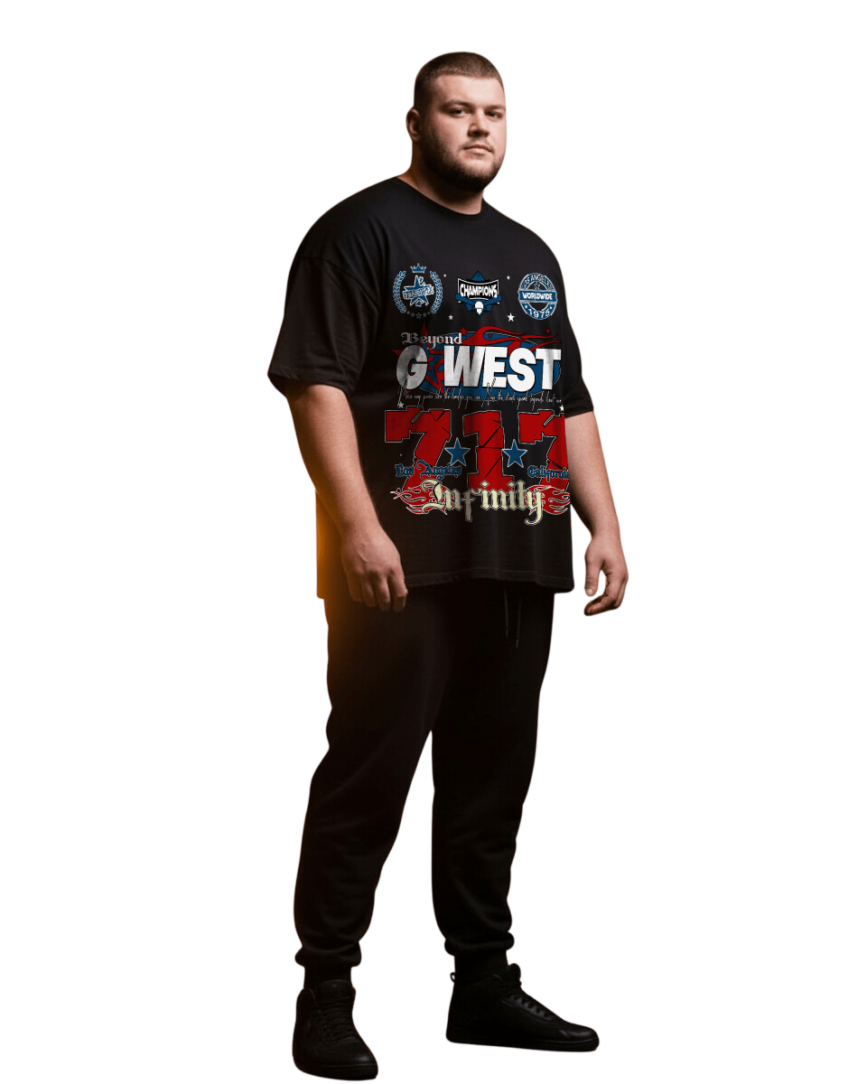 G West 717 Big And Tall Oversized T-Shirt - G West