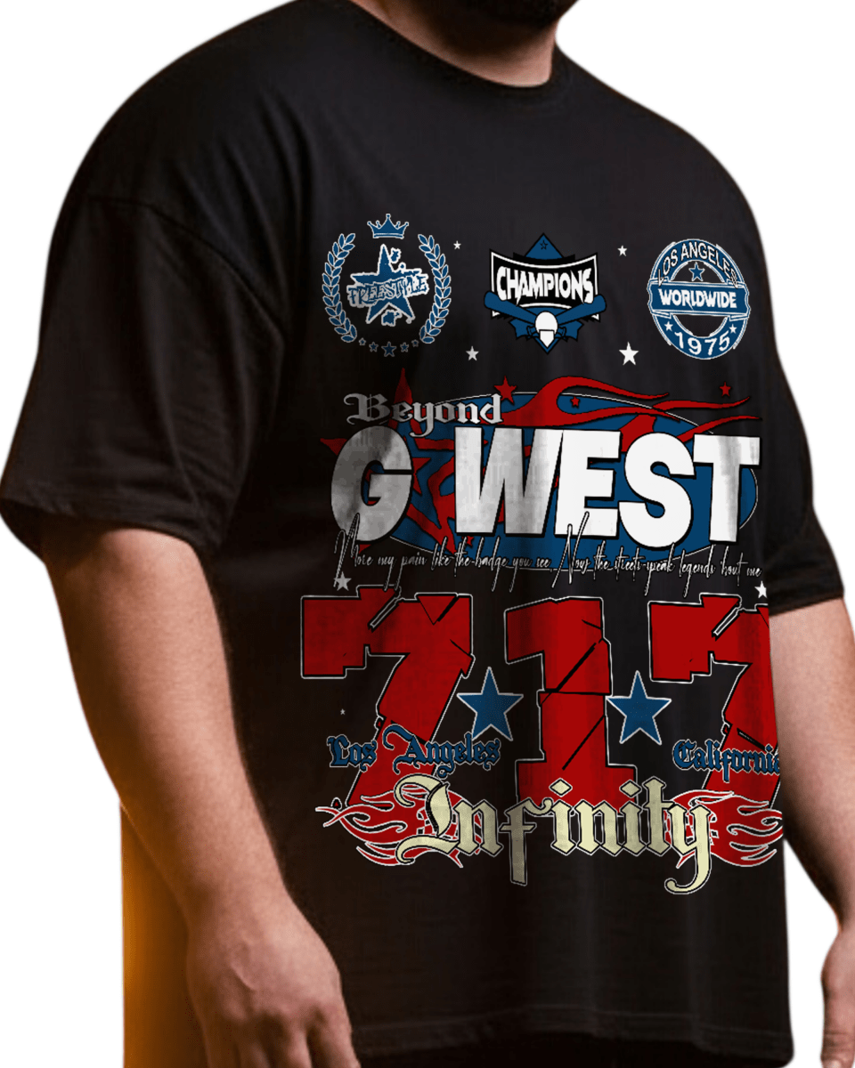 G West 717 Big And Tall Oversized T-Shirt - G West
