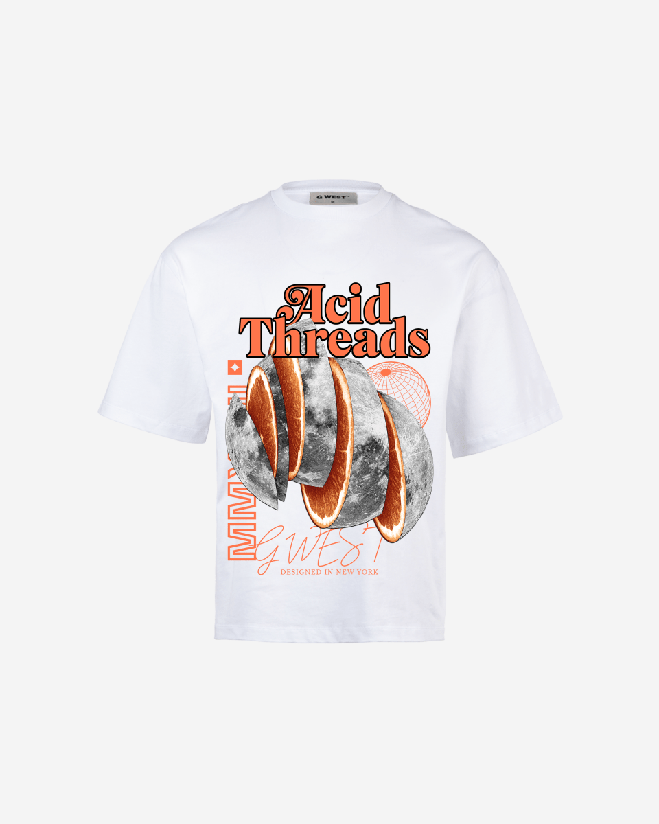 G - WEST ACID THREADS OVERSIZED TEE GWROJMT69 - G West