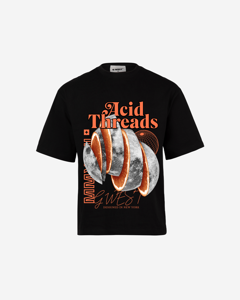 G - WEST ACID THREADS OVERSIZED TEE GWROJMT69 - G West