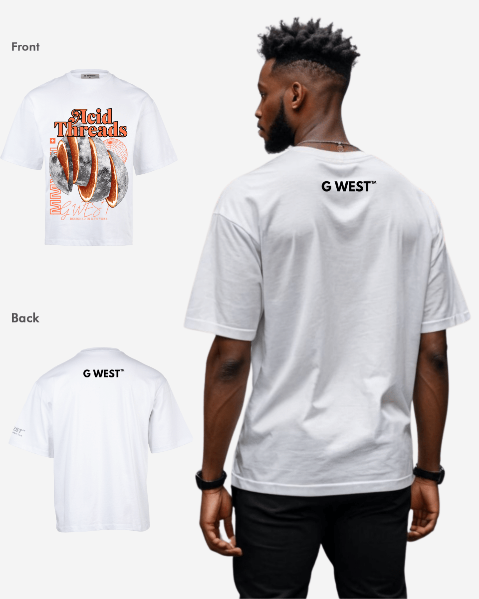 G - WEST ACID THREADS OVERSIZED TEE GWROJMT69 - G West