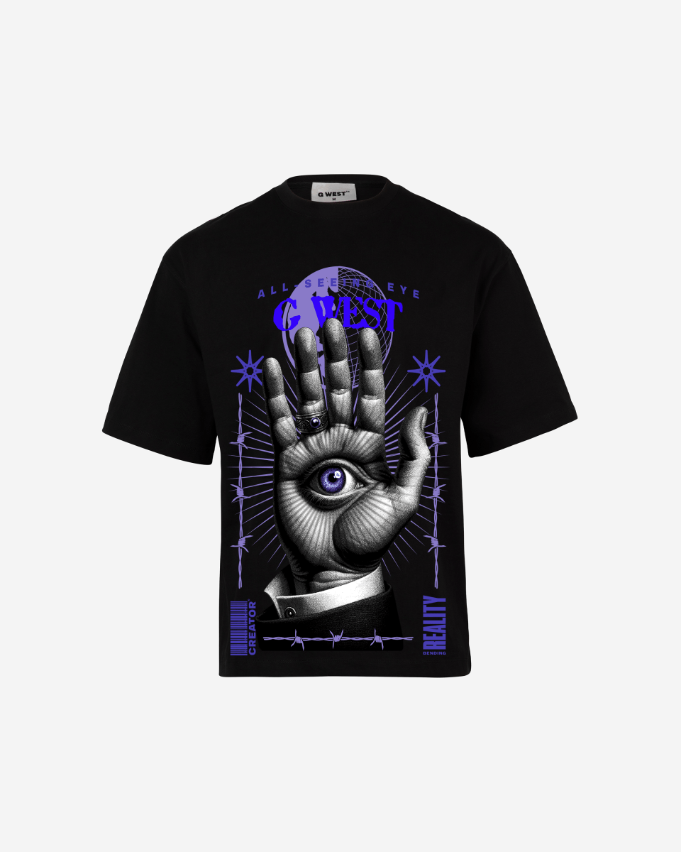 G - WEST ALL SEEING EYE OVERSIZED TEE GWROJMT91 - G West