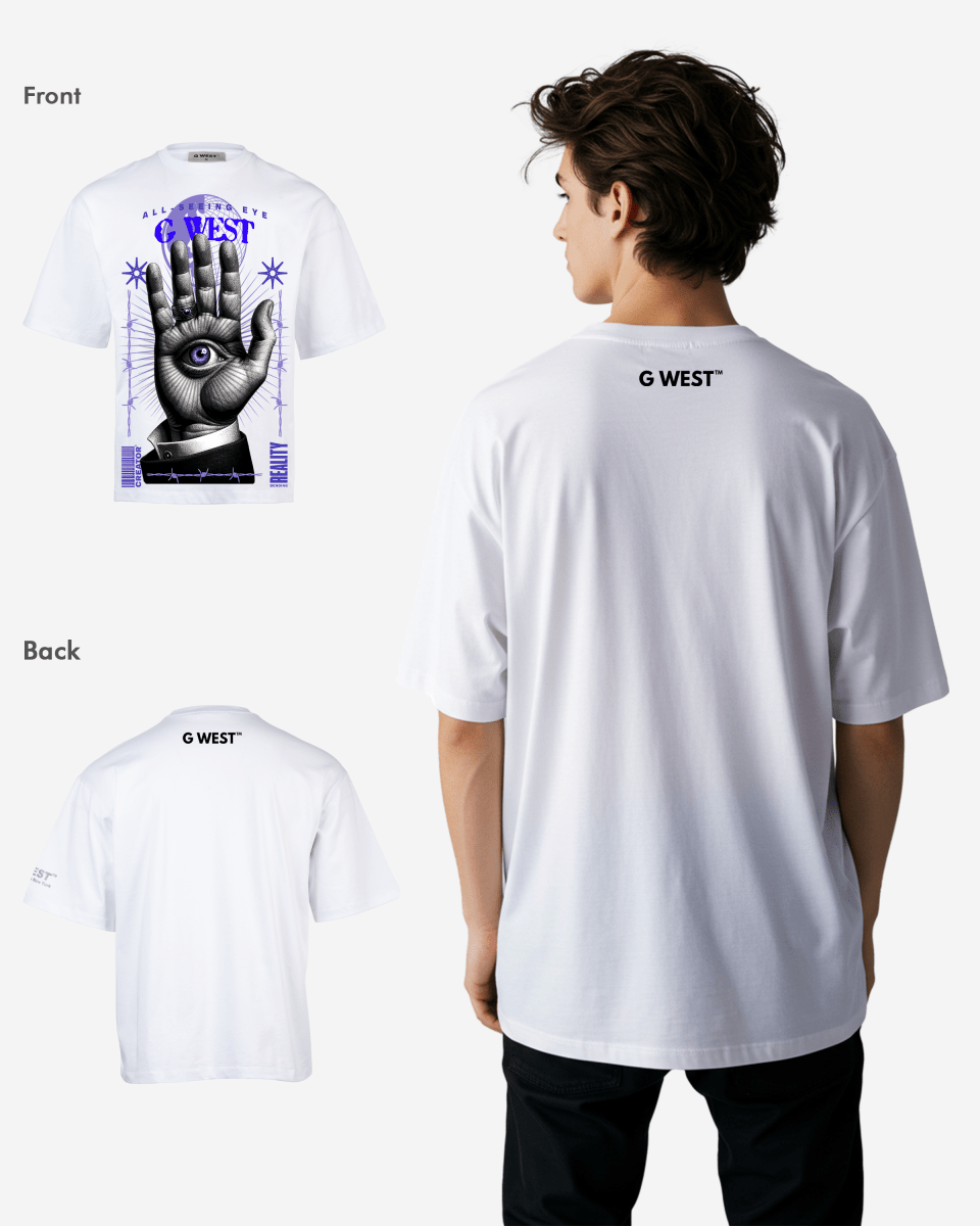 G - WEST ALL SEEING EYE OVERSIZED TEE GWROJMT91 - G West
