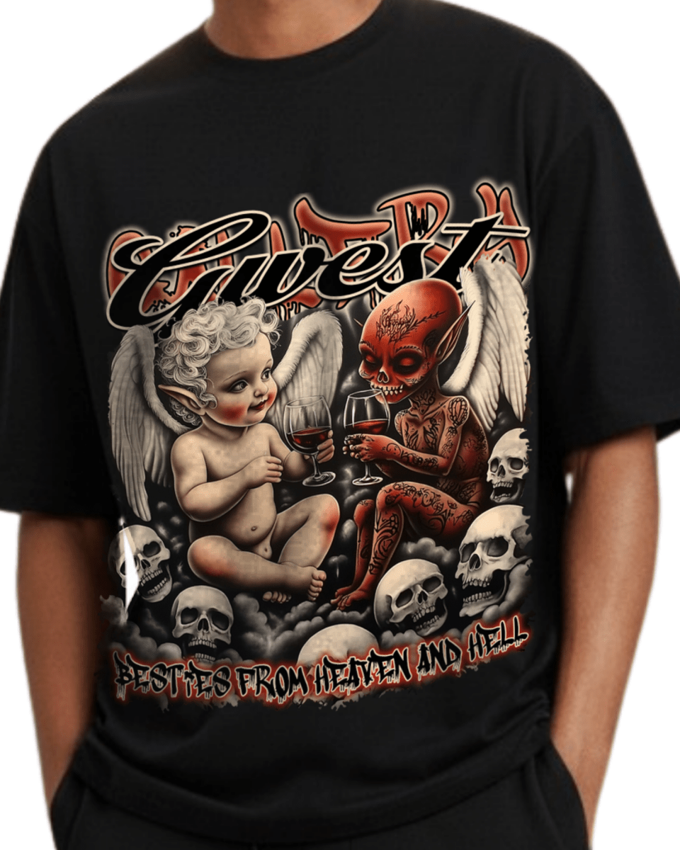 G West Angles & Ashes Oversized Men's T-Shirt - G West