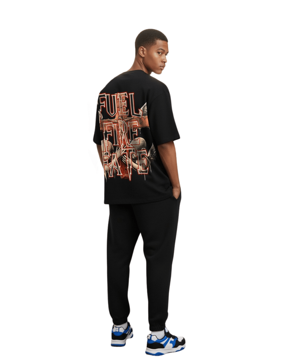 G West Angles & Ashes Oversized Men's T-Shirt - G West