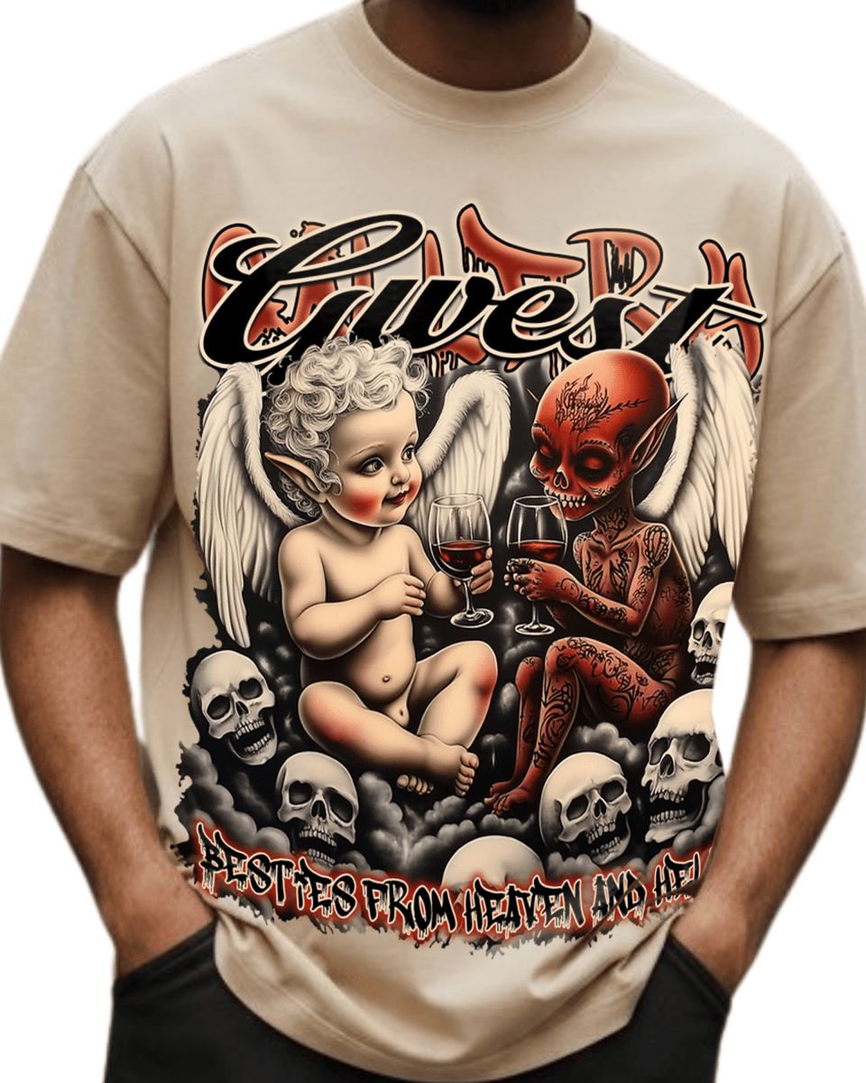 G West Angles & Ashes Oversized Men's T-Shirt - G West