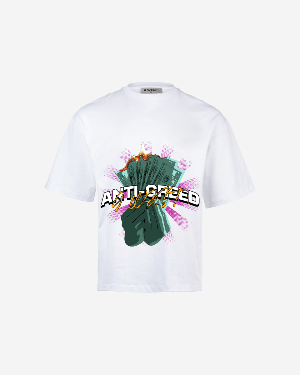 G - WEST ANTI GREED OVERSIZED TEE GWROJMT52 - G West