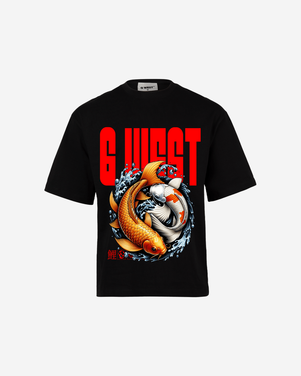 G - WEST AQUA HARMONY OVERSIZED TEE GWROJMT176 - G West