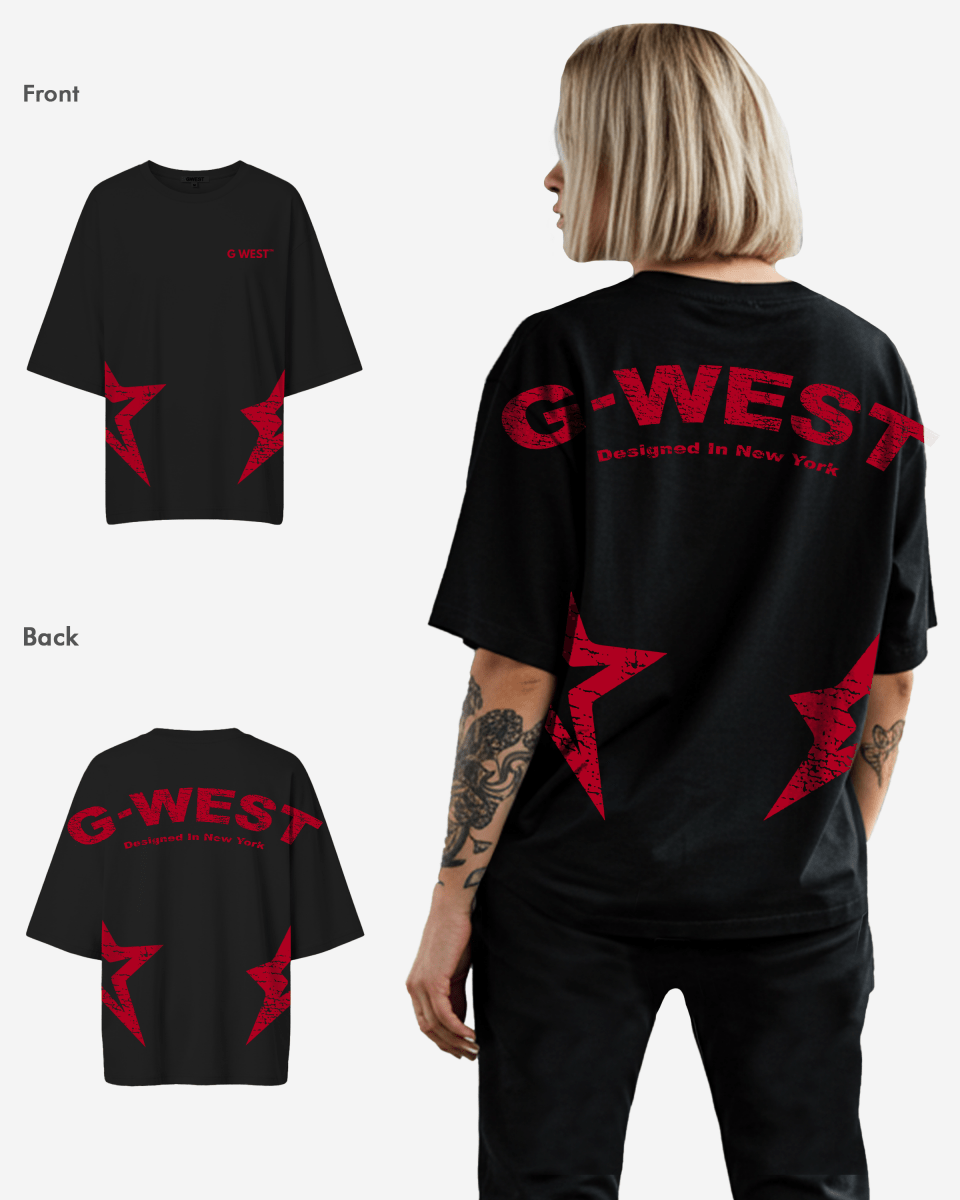 G West Arch Logo Oversized Tee - Women - G West