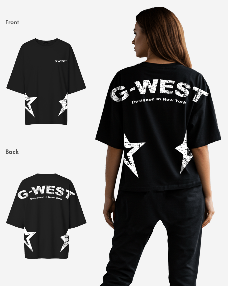 G West Arch Logo Oversized Tee - Women - G West