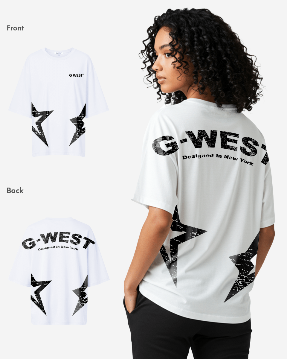 G West Arch Logo Oversized Tee - Women - G West