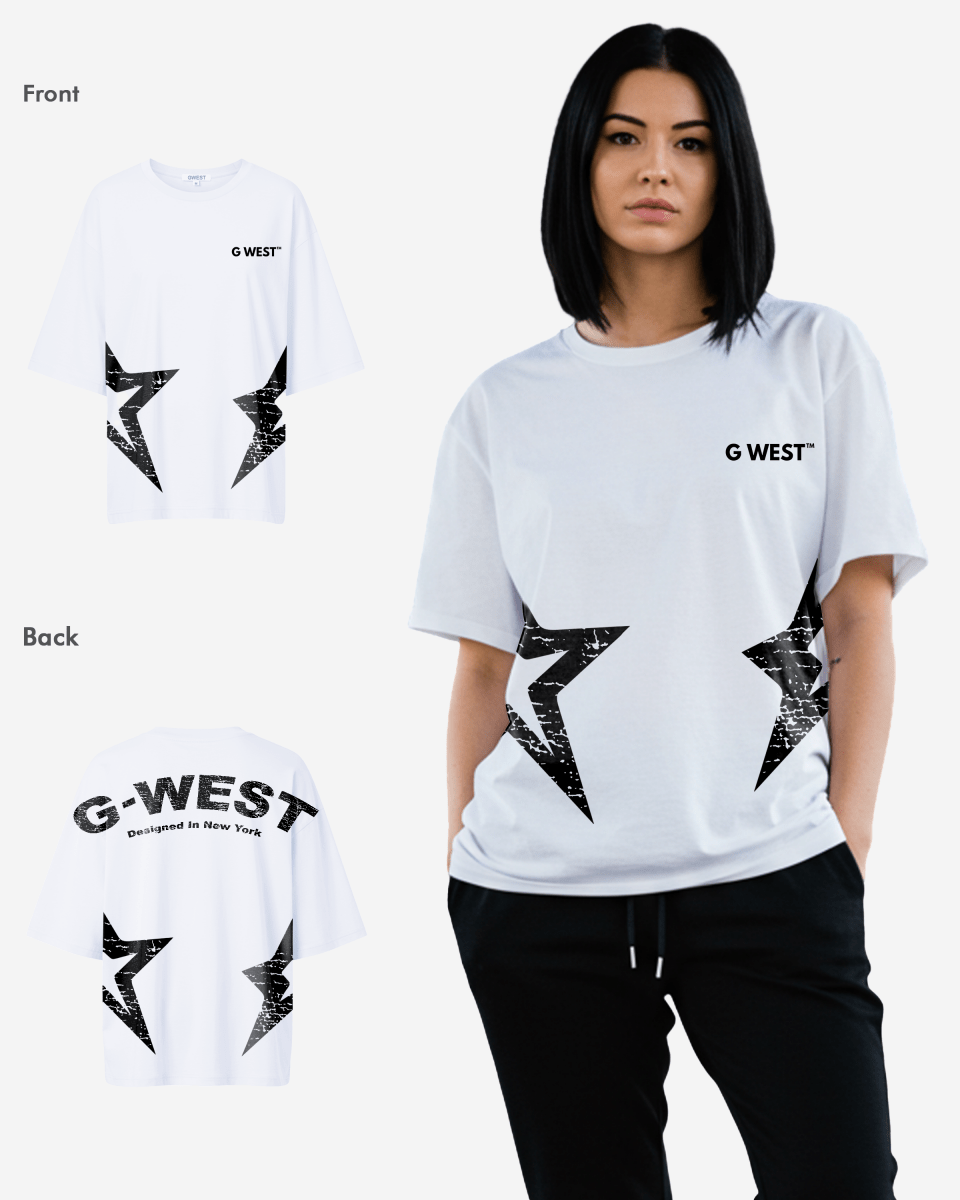 G West Arch Logo Oversized Tee - Women - G West