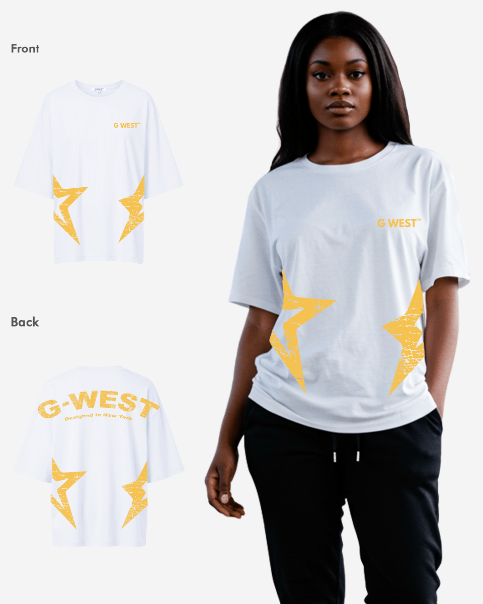 G West Arch Logo Oversized Tee - Women - G West