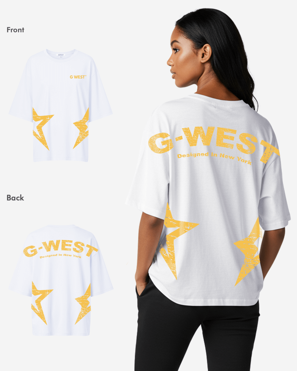 G West Arch Logo Oversized Tee - Women - G West