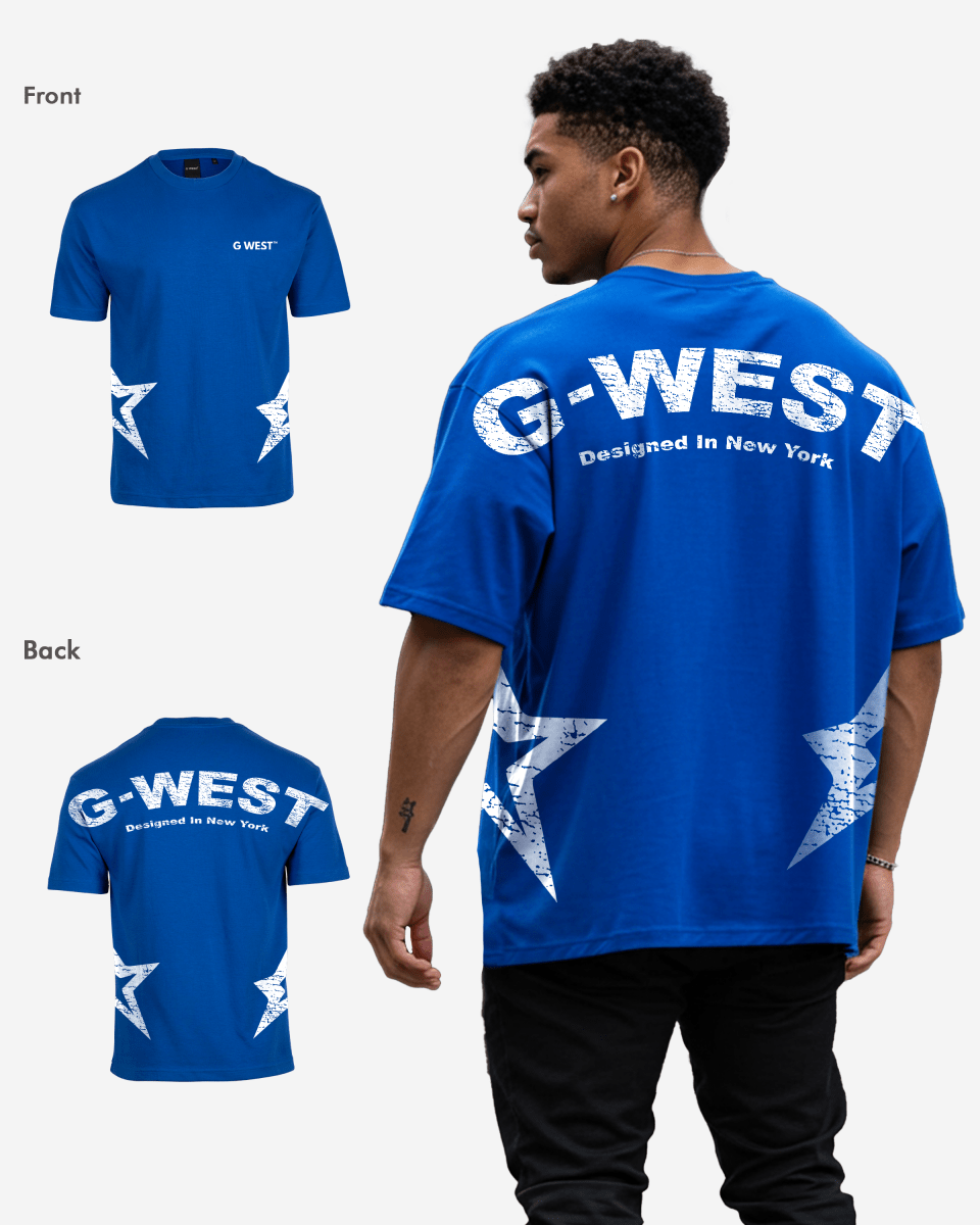 G West Arch Logo Oversized Tee - G West