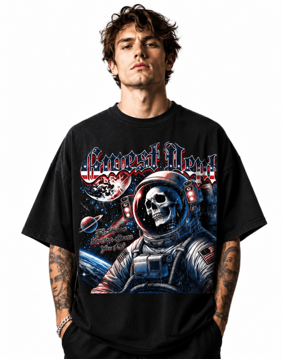 G West Astro Ghost Oversized Men's T-Shirt - G West