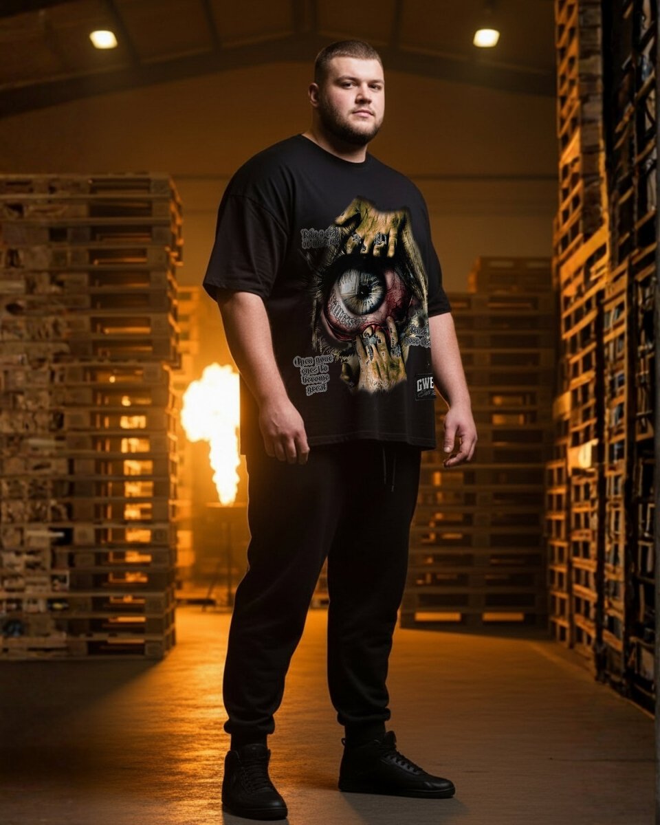 G West Awaken Eyes Men's Big And Tall T-Shirt - G West