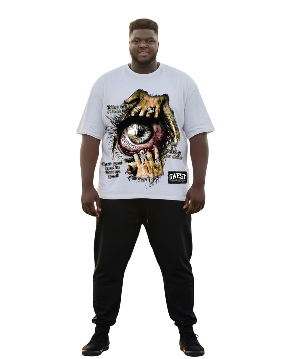 G West Awaken Eyes Men's Big And Tall T-Shirt - G West