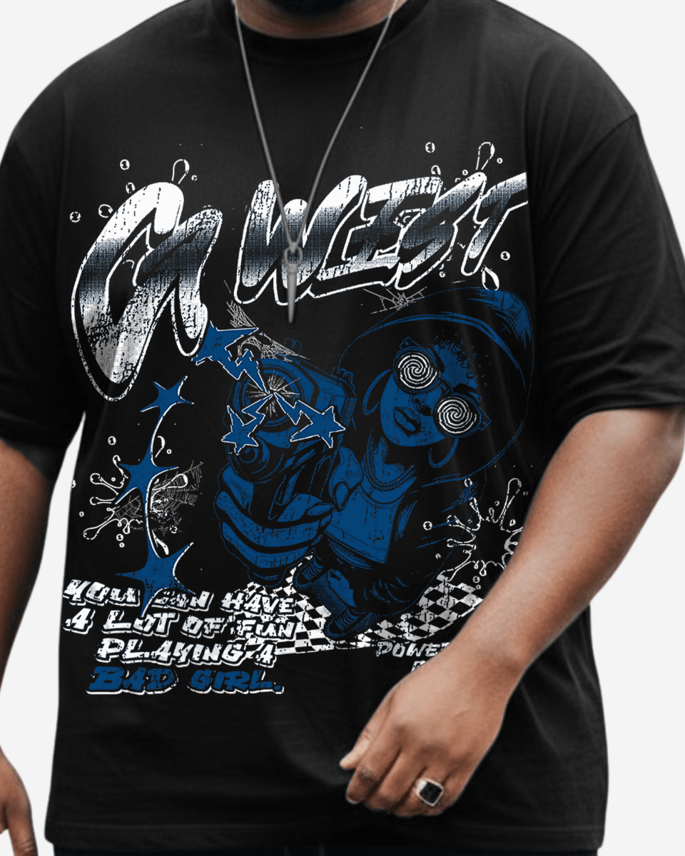 G West Bad Gril Big And Tall Oversized T-Shirt - G West