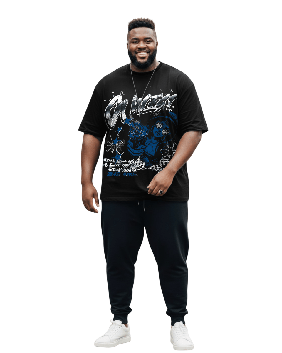 G West Bad Gril Big And Tall Oversized T-Shirt - G West