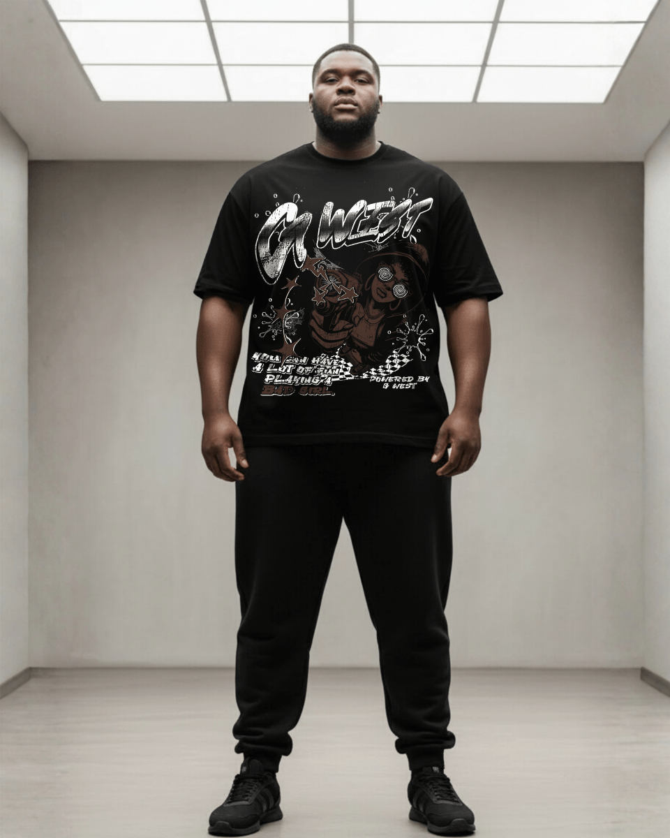 G West Bad Gril Big And Tall Oversized T-Shirt - G West