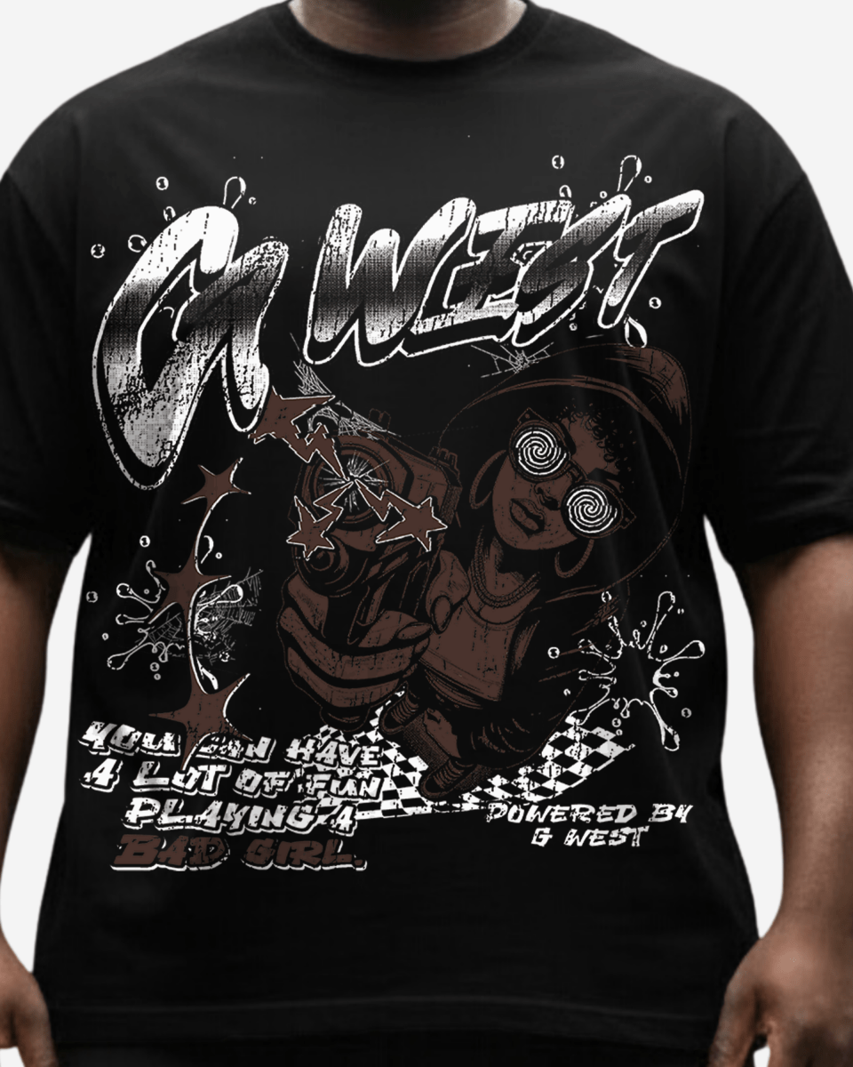 G West Bad Gril Big And Tall Oversized T-Shirt - G West