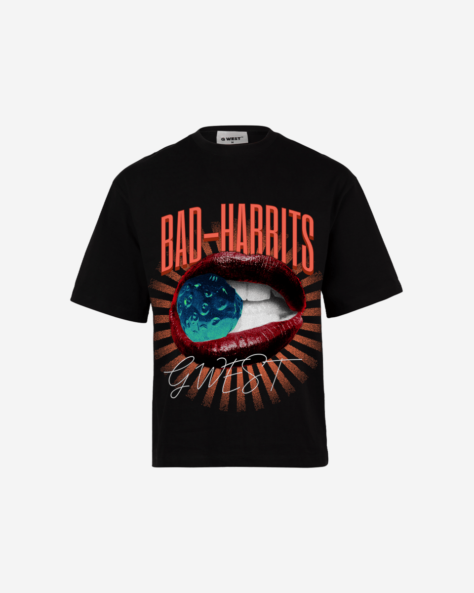G - WEST BAD HABBITS OVERSIZED TEE GWROJMT70 - G West