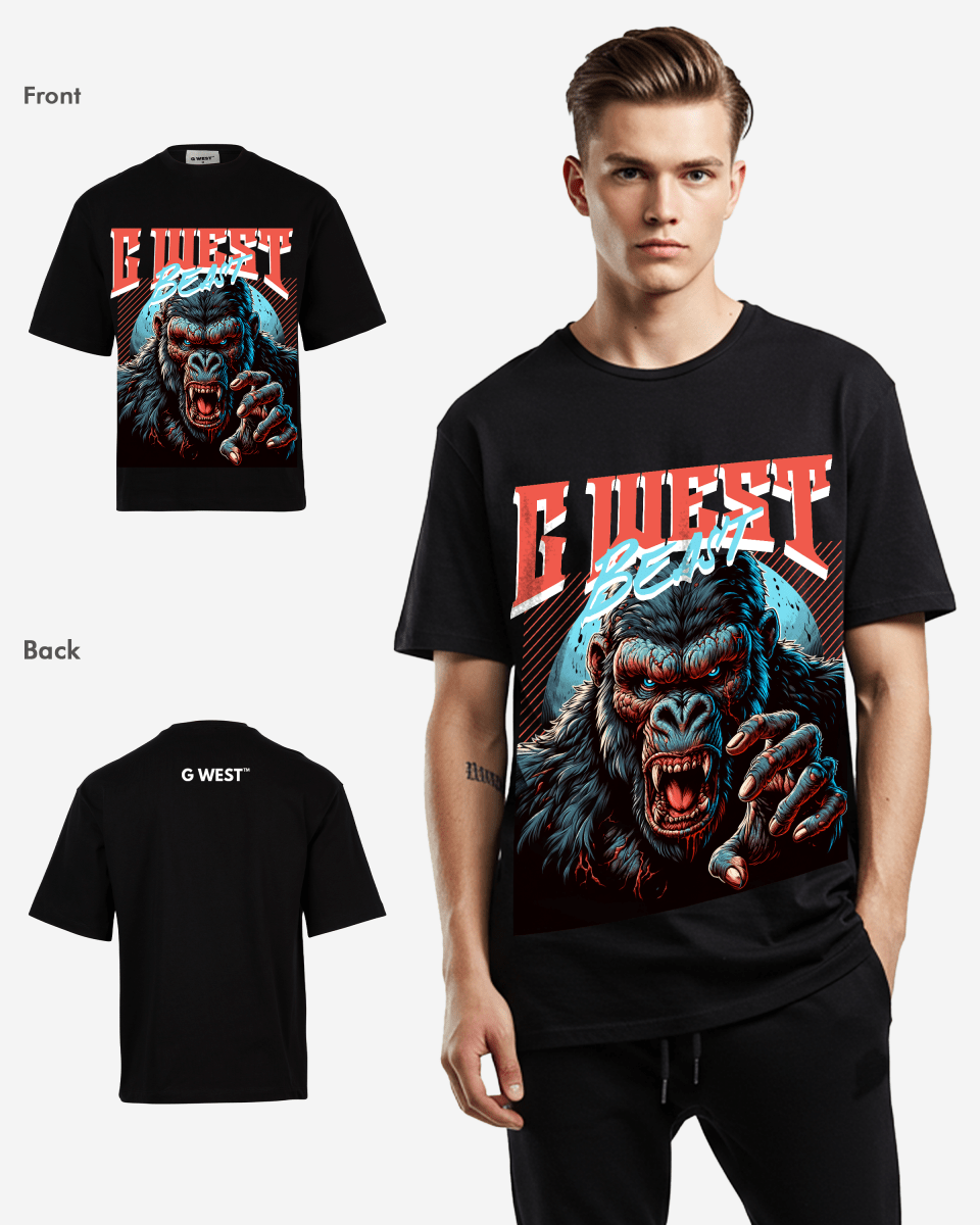 G - WEST BEAST OVERSIZED TEE GWROJMT168 - G West