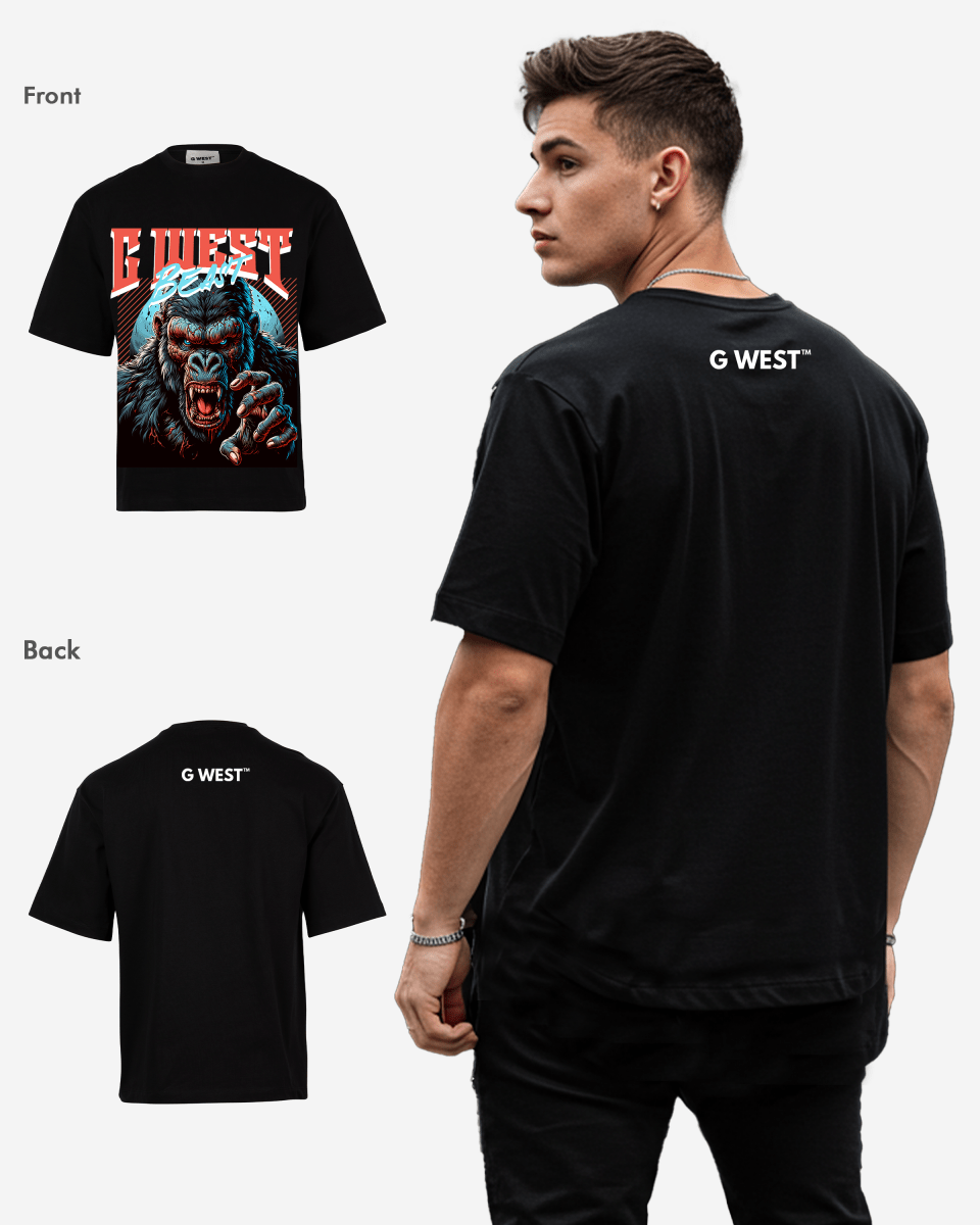 G - WEST BEAST OVERSIZED TEE GWROJMT168 - G West