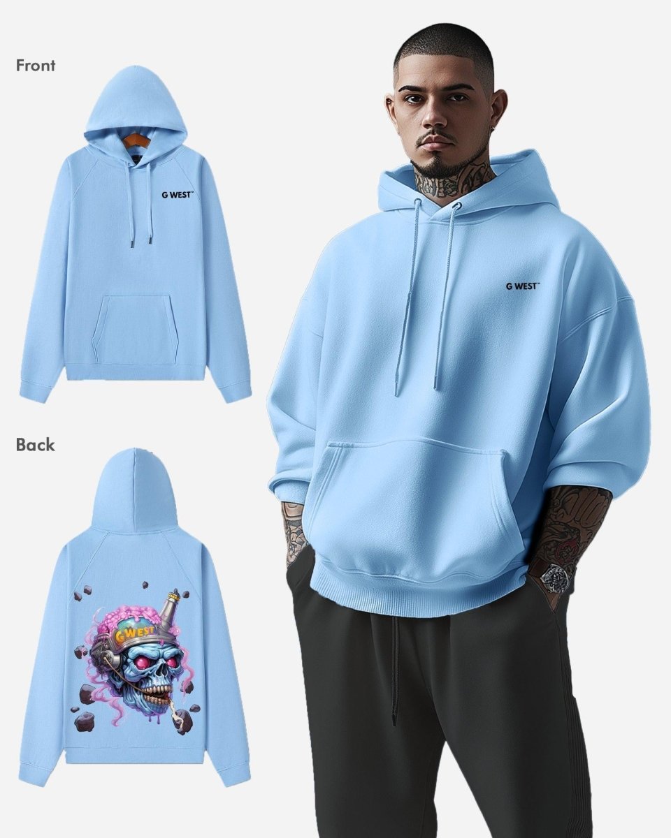 G West Beer Buddy Oversize Hoodie Mens Style - G West