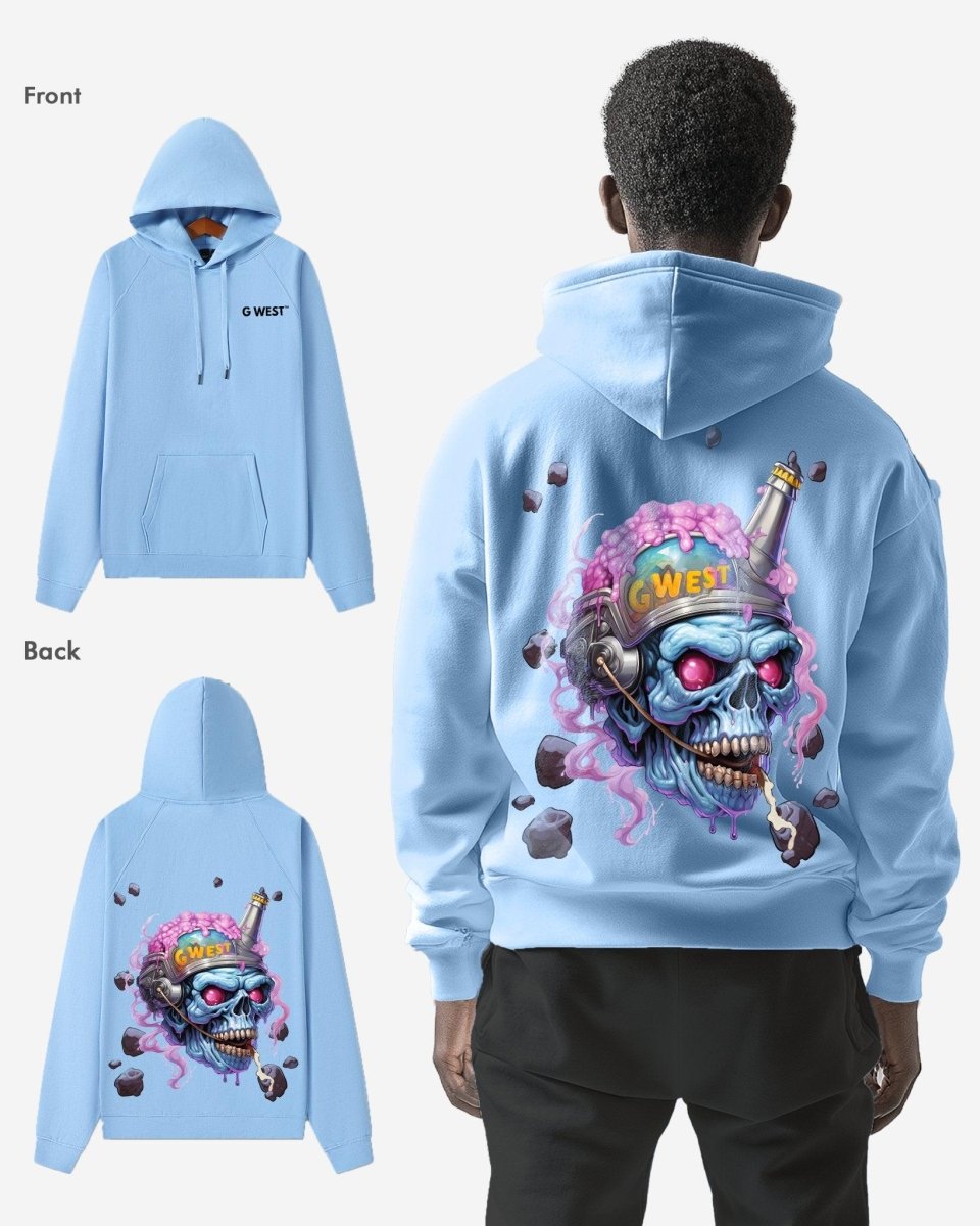 G West Beer Buddy Oversize Hoodie Mens Style - G West