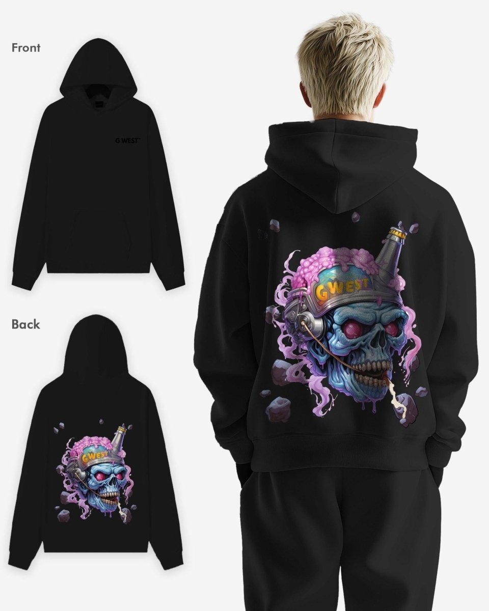 G West Beer Buddy Oversize Hoodie Mens Style - G West