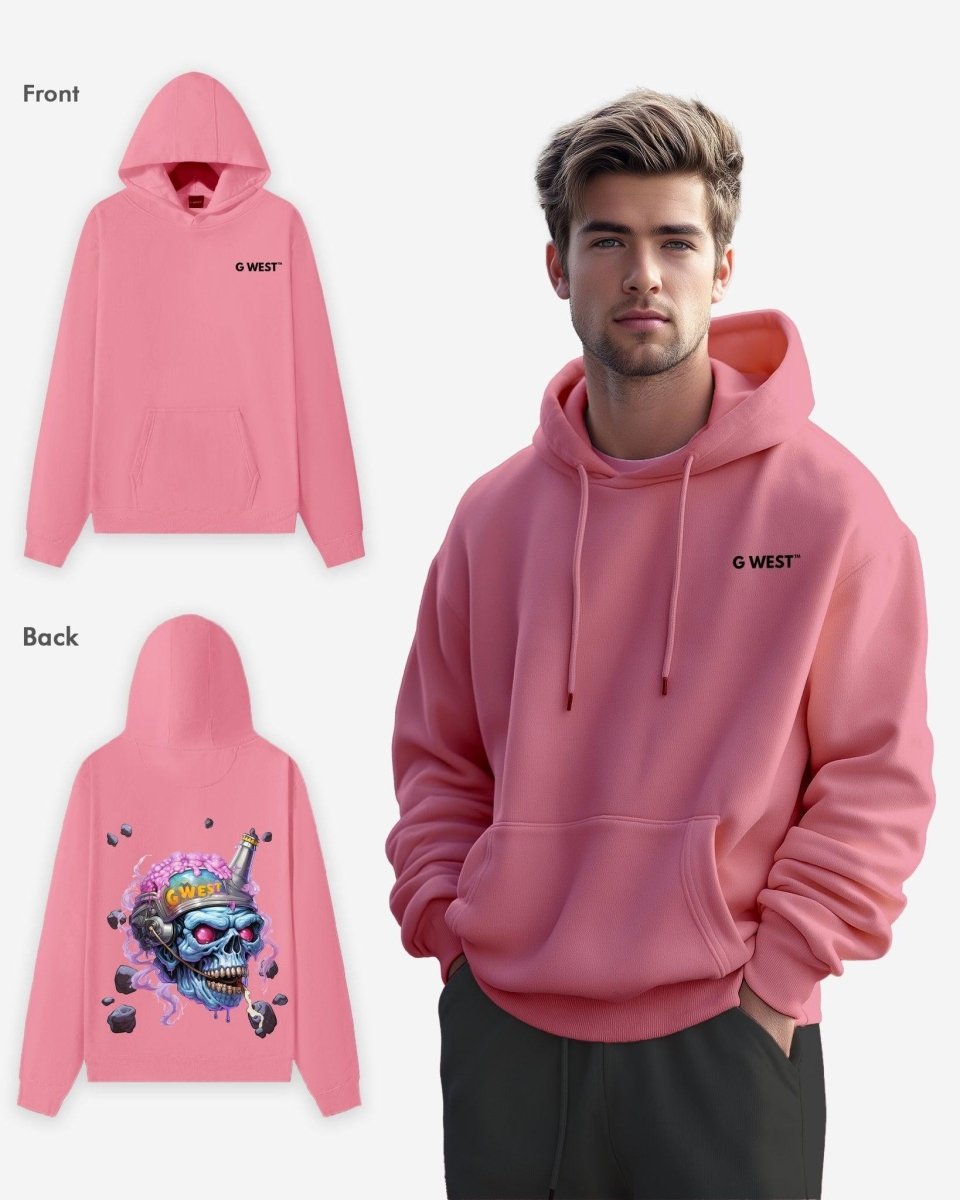 G West Beer Buddy Oversize Hoodie Mens Style - G West