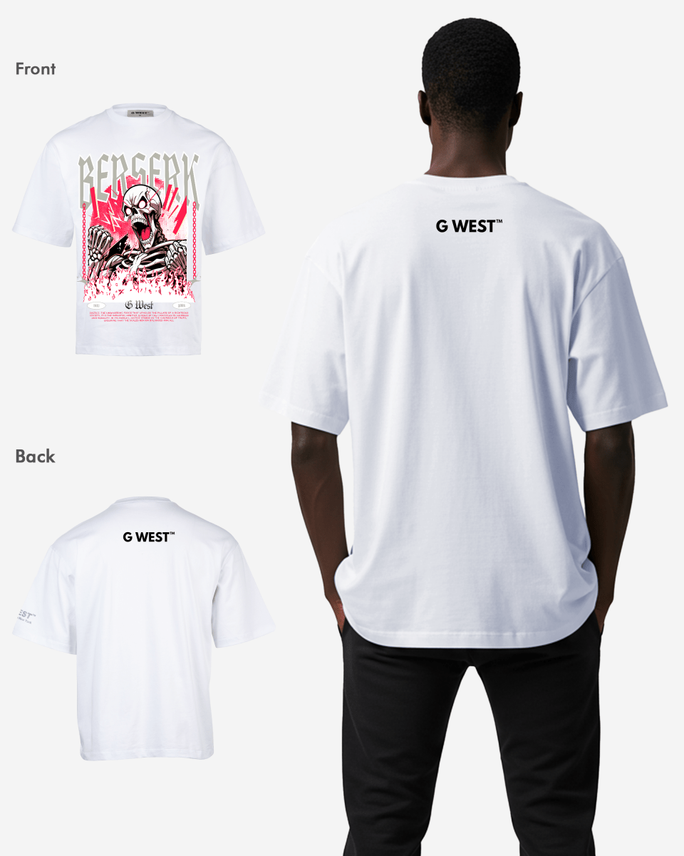 G - WEST BERSERK OVERSIZED TEE GWROJMT166 - G West