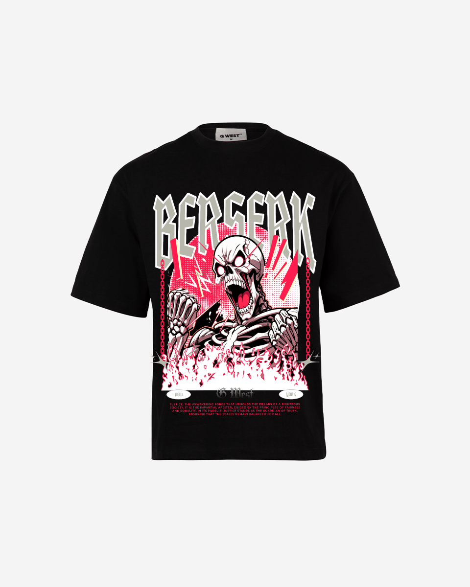 G - WEST BERSERK OVERSIZED TEE GWROJMT166 - G West