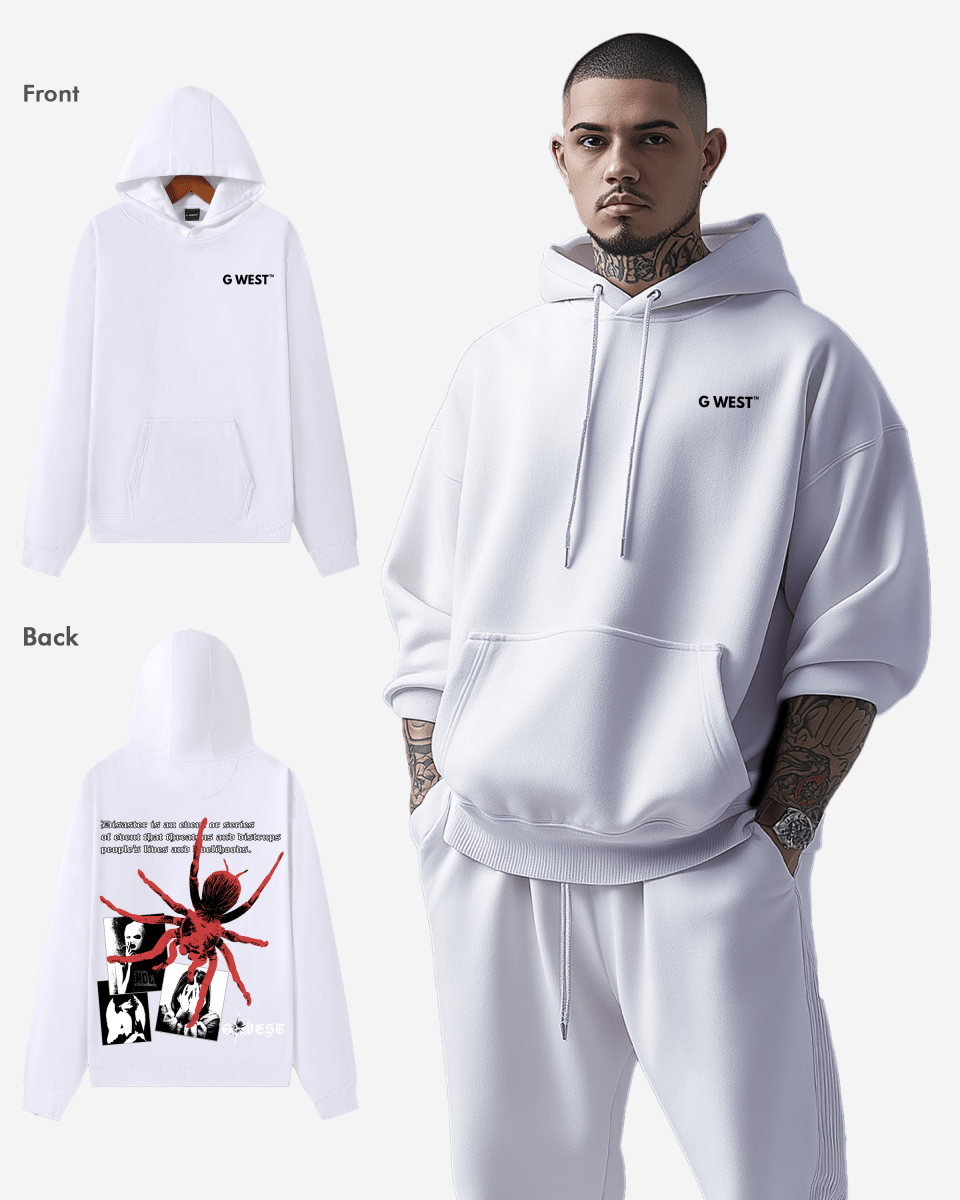 G West Big Spider Oversize Hoodie Mens Style - G West