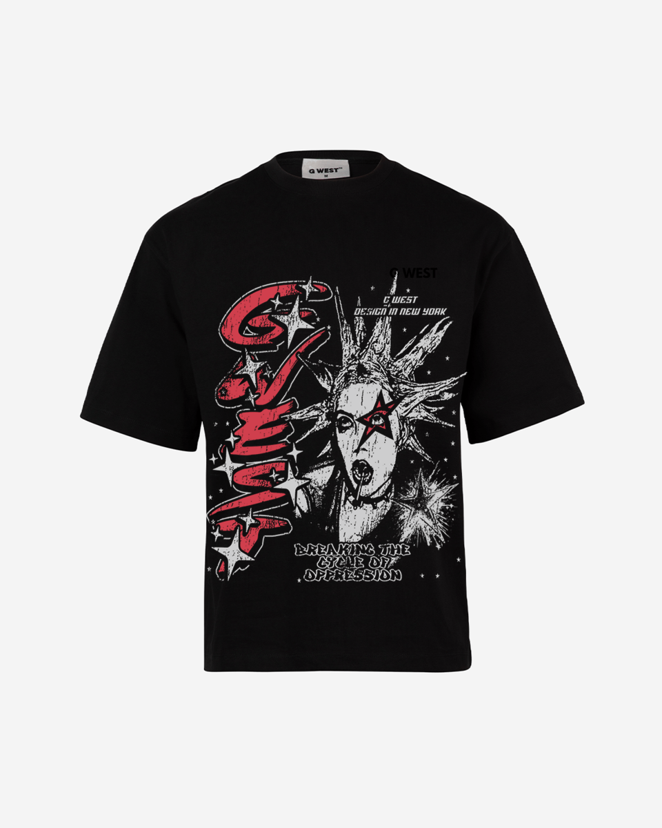G West Breaking the Cycle Double Sided Premium Oversized Tee - G West